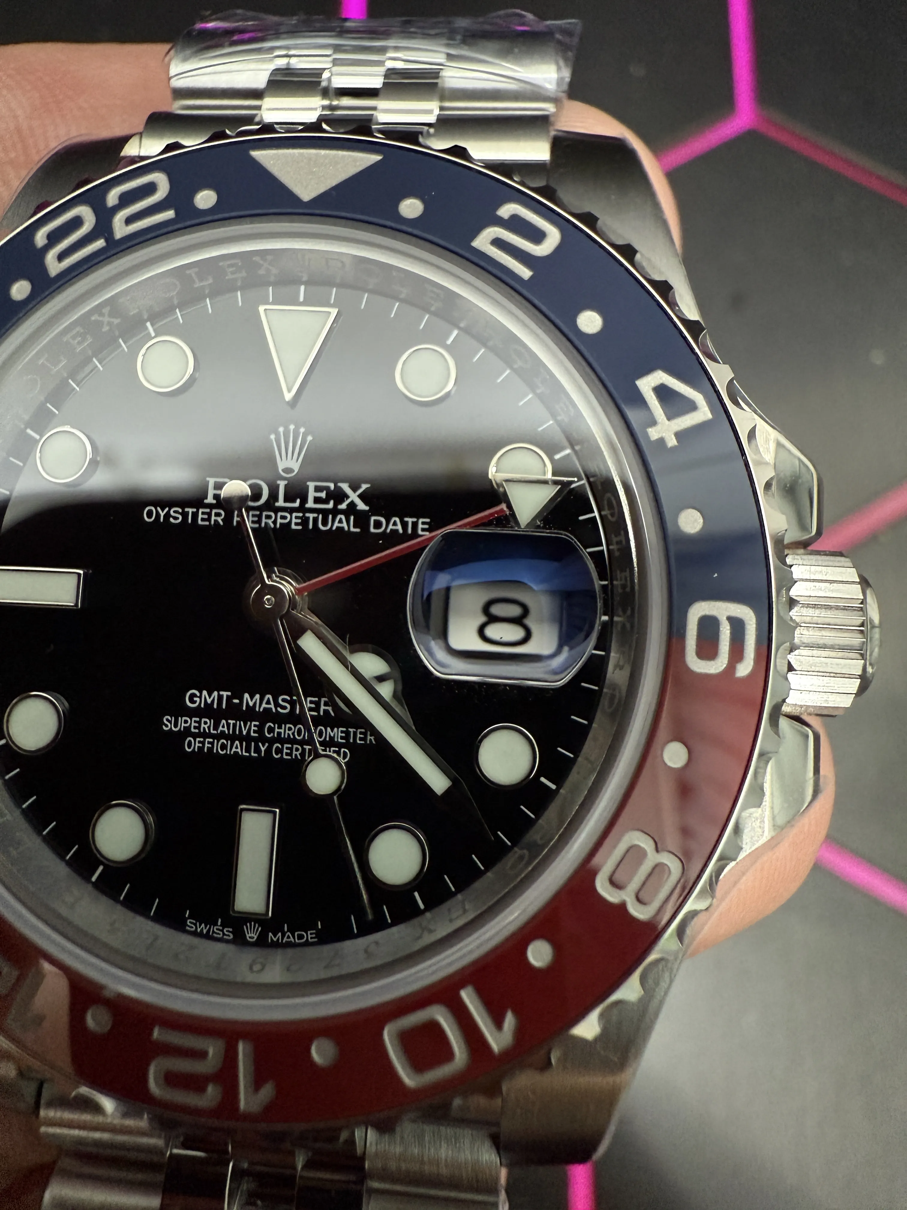 Rolex GMT-Master II-Style Red-and-Blue Bezel Watch D459019523 — view 12