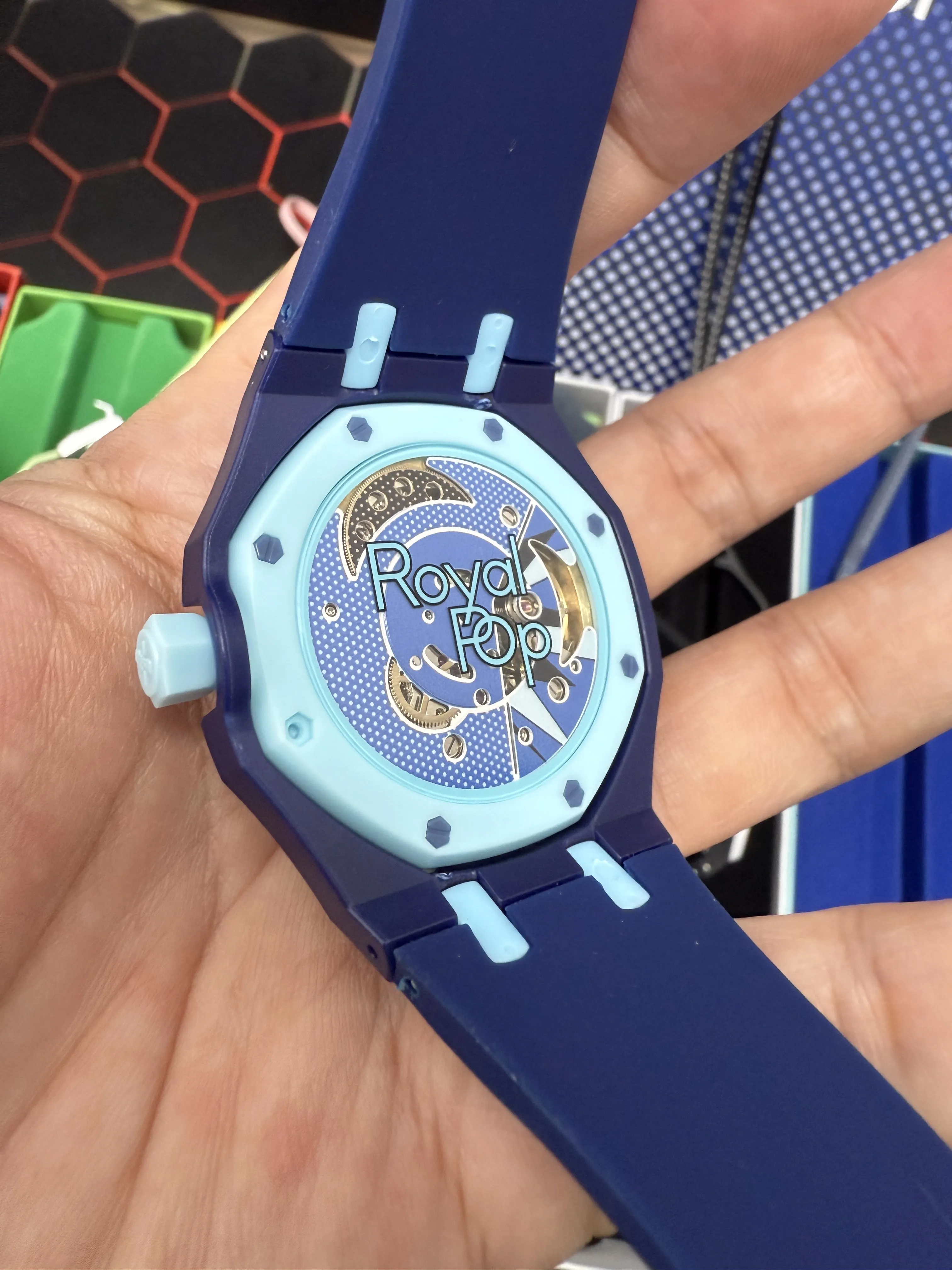 Audemars Piguet Royal Oak-Style Navy Ice-Blue Small Seconds Watch D202519532 — view 4