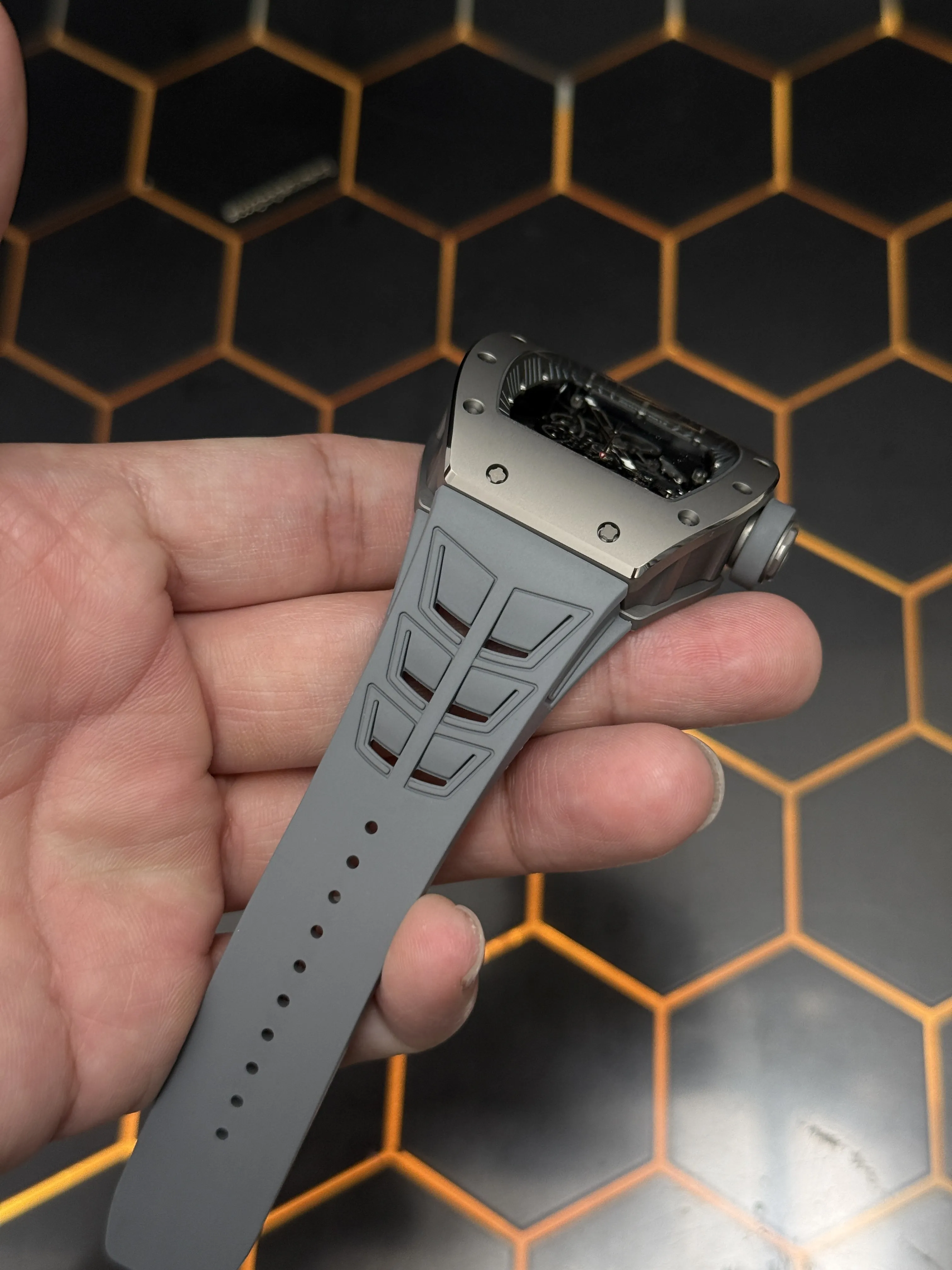 Richard Mille RM 055-Style Grey Openworked Dial Watch D641319533 — view 7
