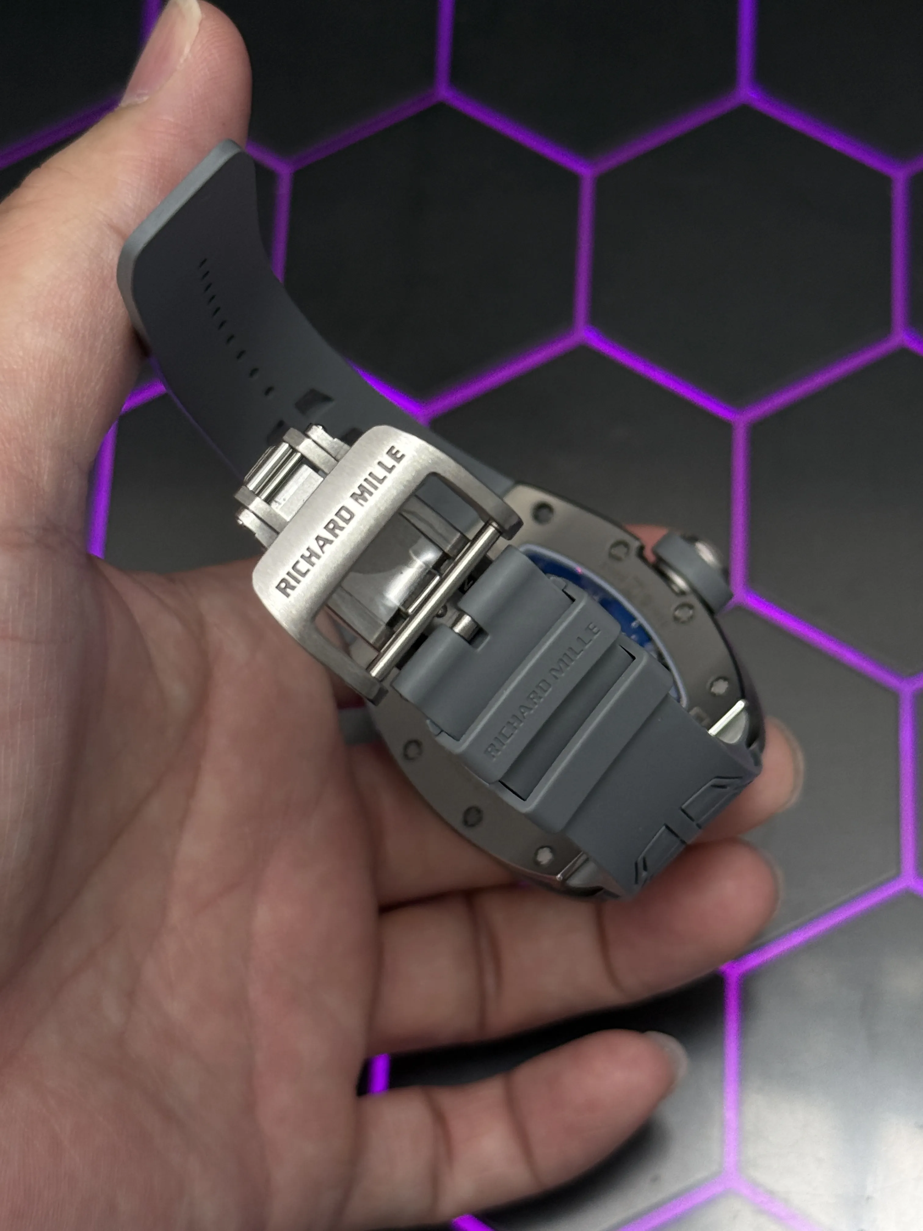 Richard Mille RM 055-Style Grey Openworked Dial Watch D641319533 — view 9