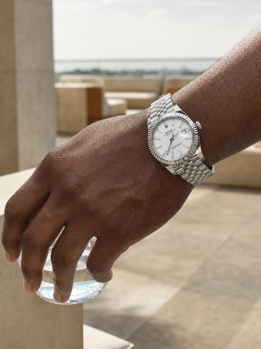 Rolex Datejust 41-Style Silver White Dial Jubilee Watch D391519535