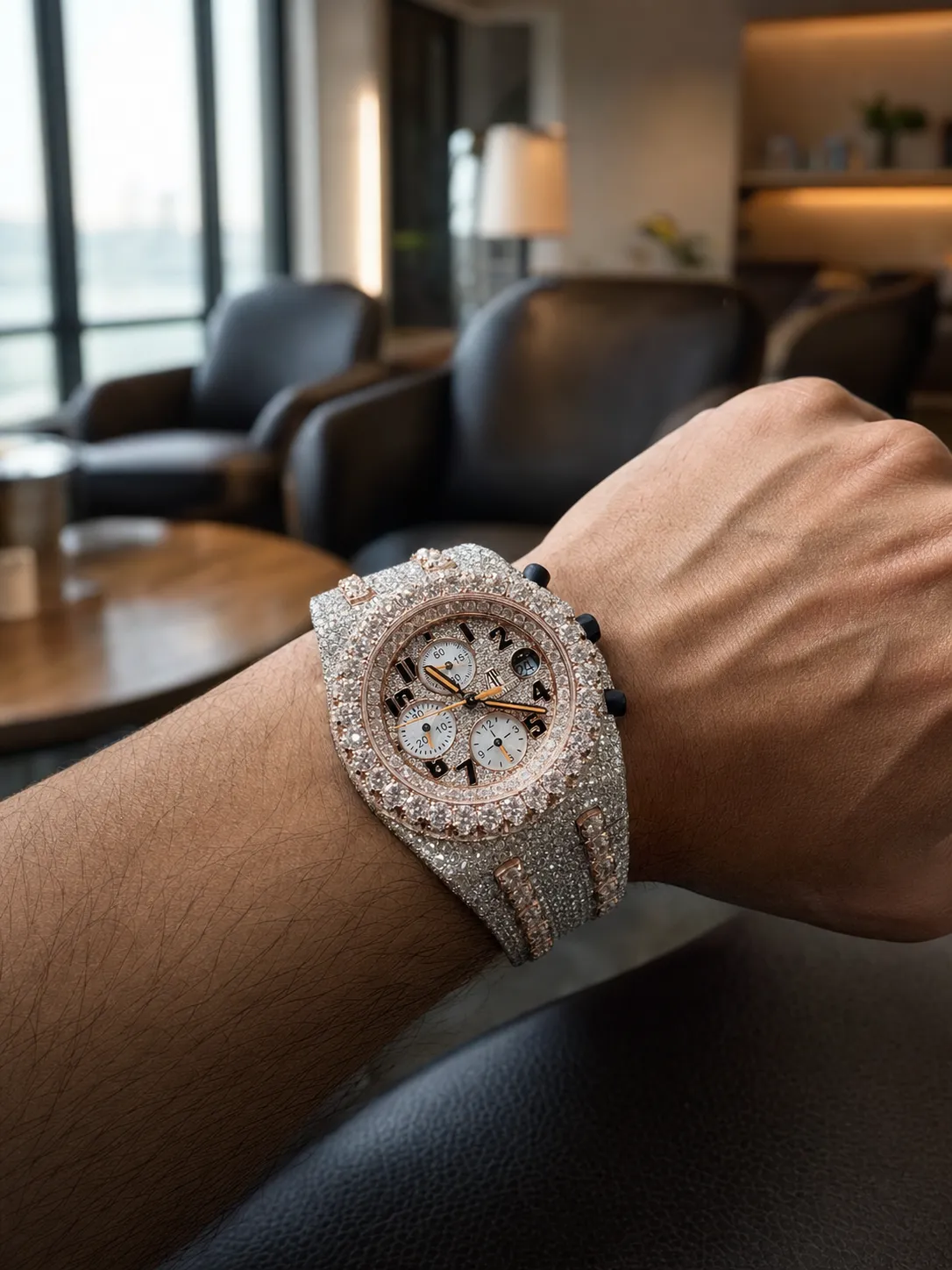 Royal Oak Offshore Icedout Chronograph Watch D1552519240