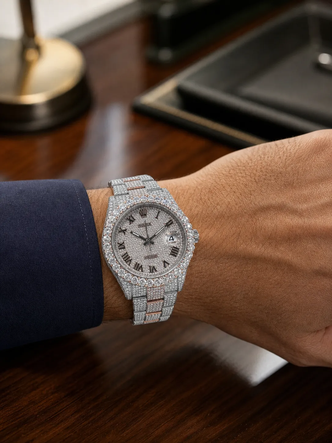 Datejust 41mm Icedout Pavé Dial Watch D1147519250