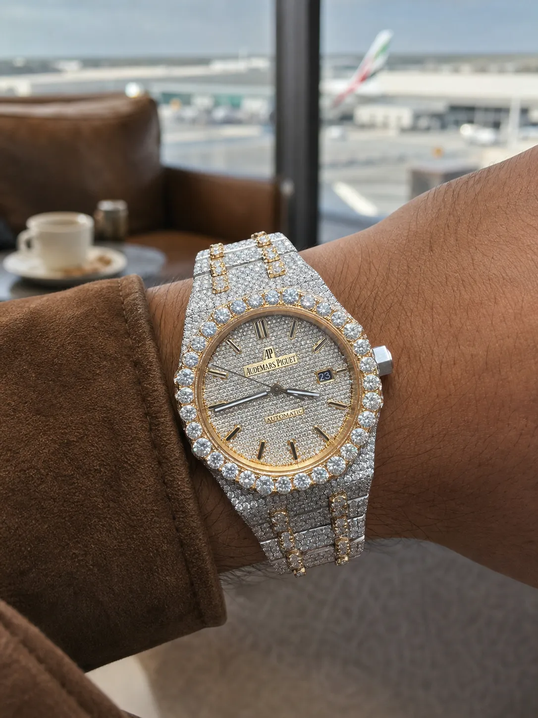 Royal Oak 15400 Icedout Two-Tone Watch D1147519259