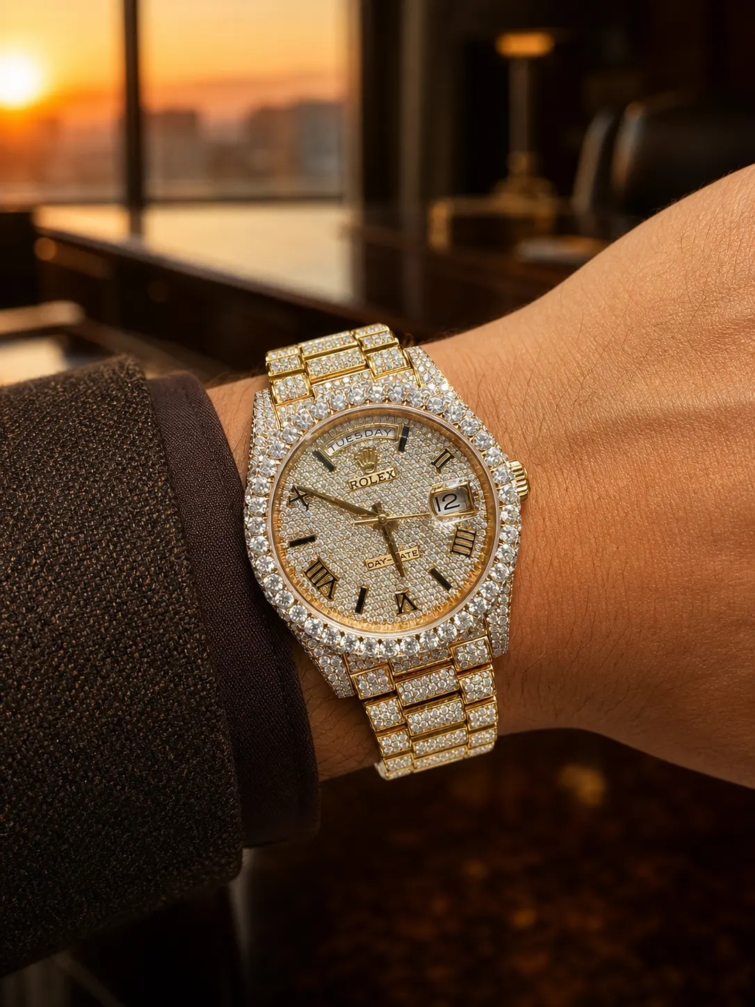 Day-Date 40mm Icedout Pavé Watch D1147519273