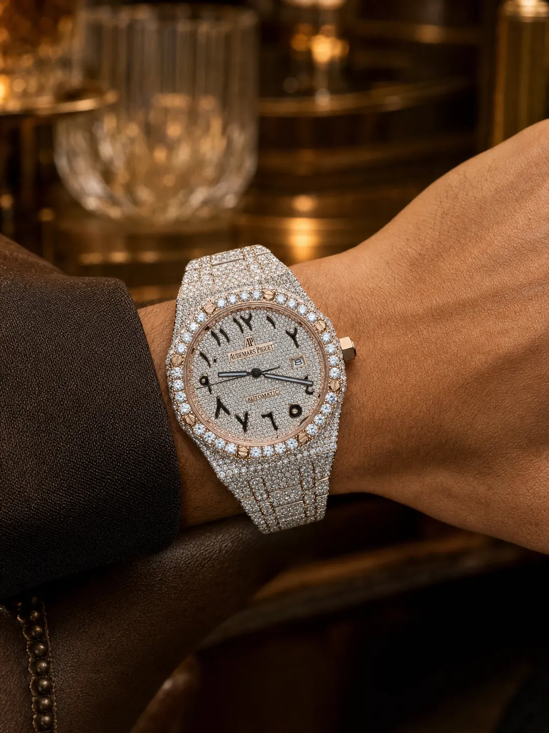 Royal Oak 15400 Full Pavé Icedout Watch D1147519279