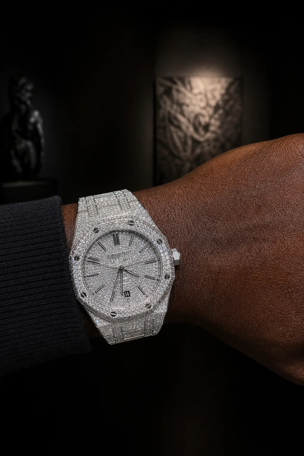 Royal Oak 15400 Icedout Pavé Diamond Watch D1215019287