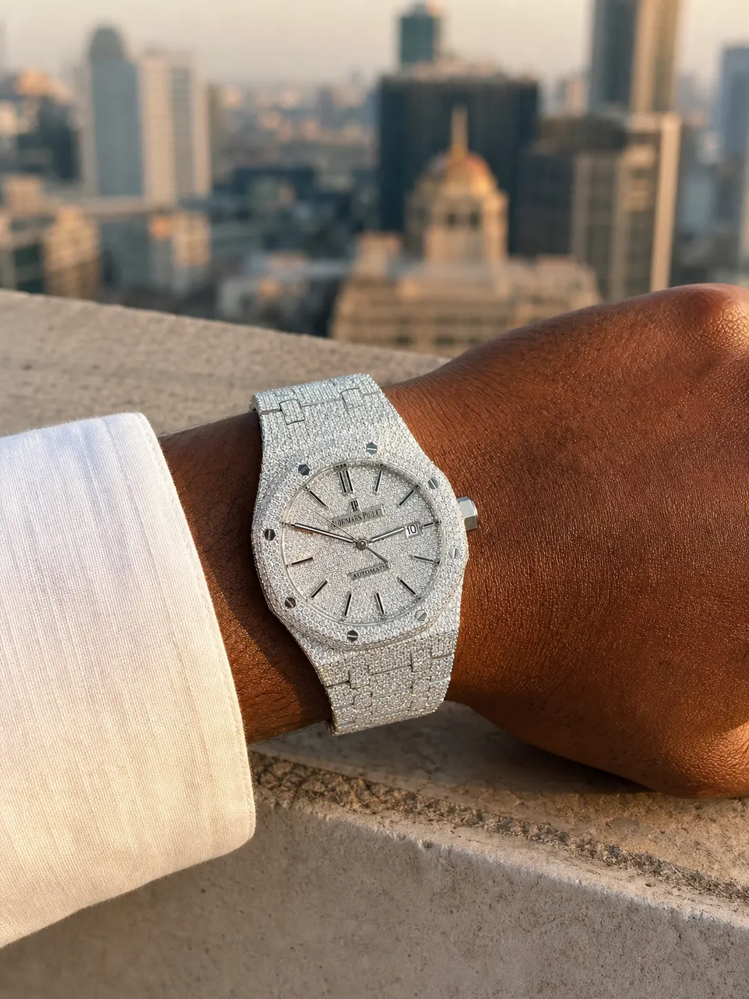 Royal Oak 15400 Full Pavé Icedout Watch D1215019318