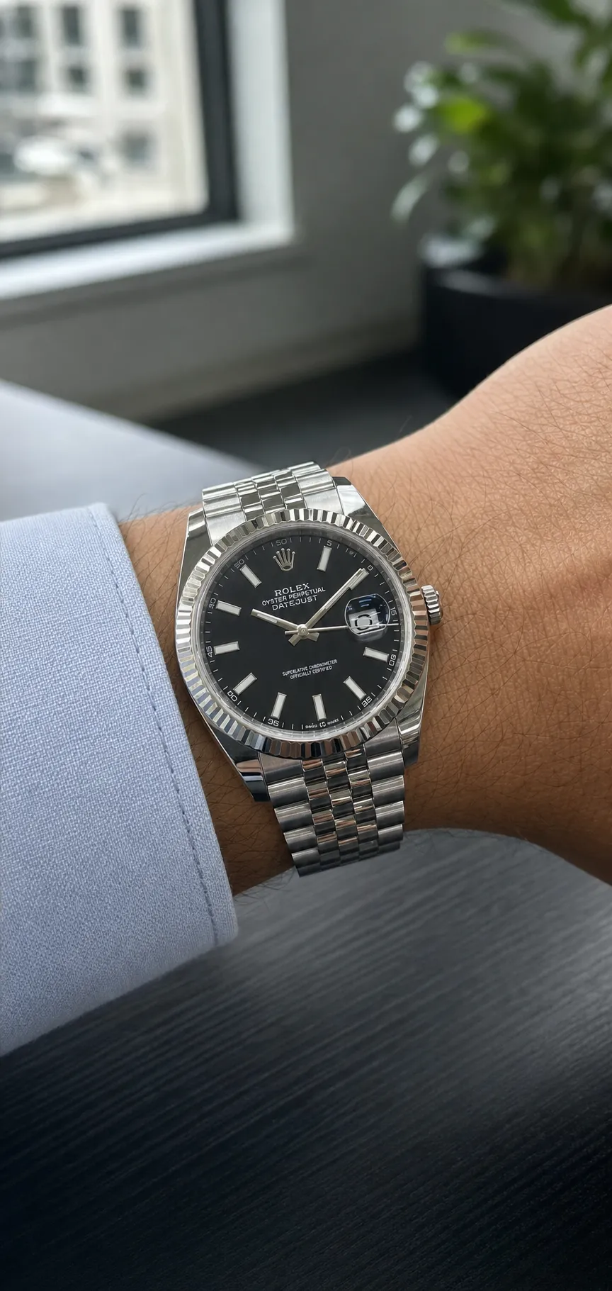 Datejust 41mm Black Dial Jubilee Watch D430719321