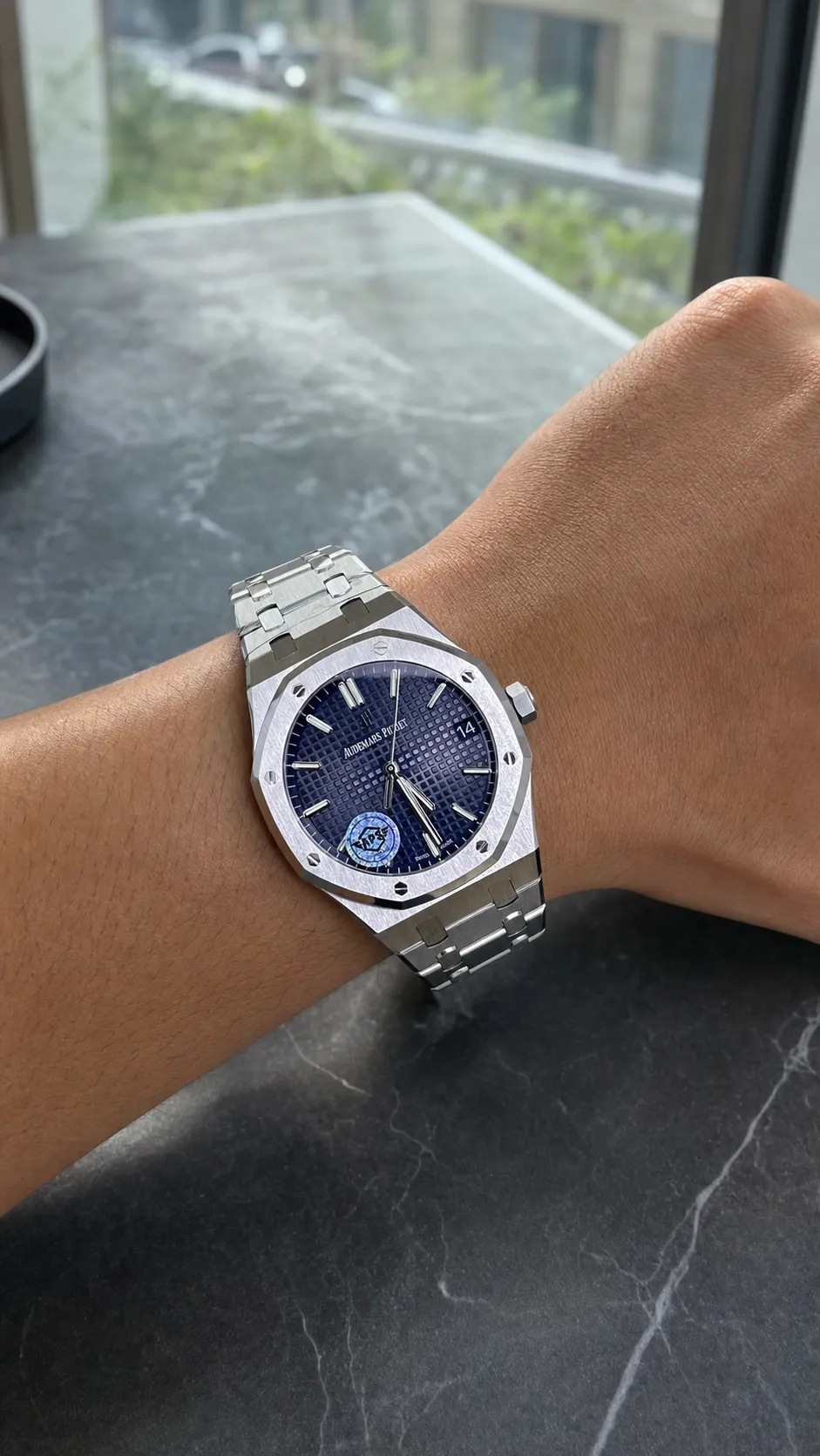 Royal Oak 15500 Automatic 41mm Blue Dial Watch D437419326