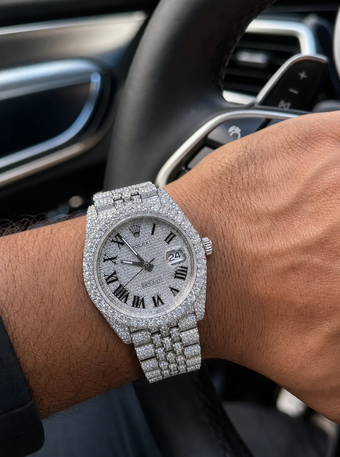 Datejust Pavé Dial Icedout Watch D1147519349
