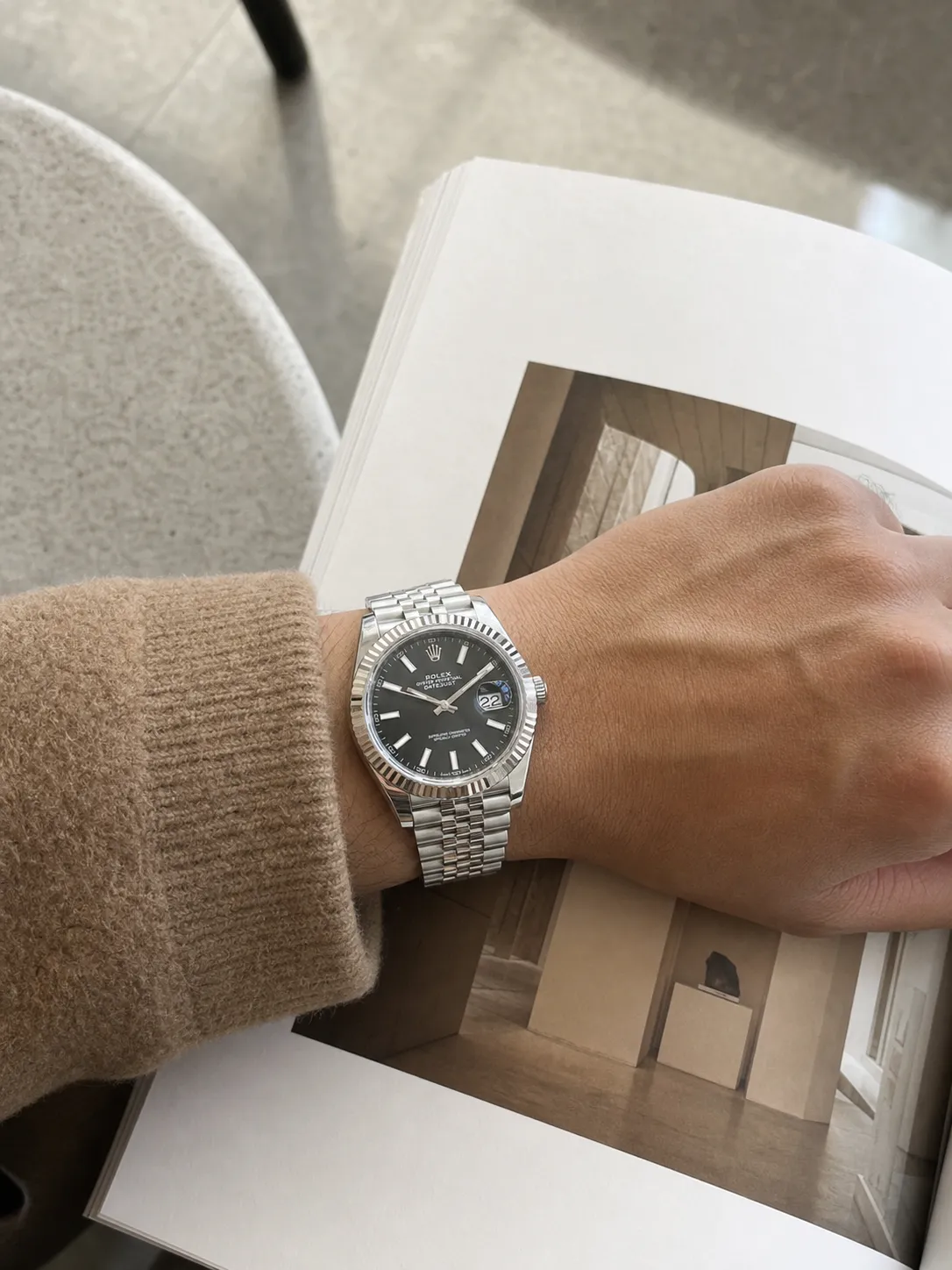Datejust 41mm Automatic Watch with Fluted Bezel D398319364