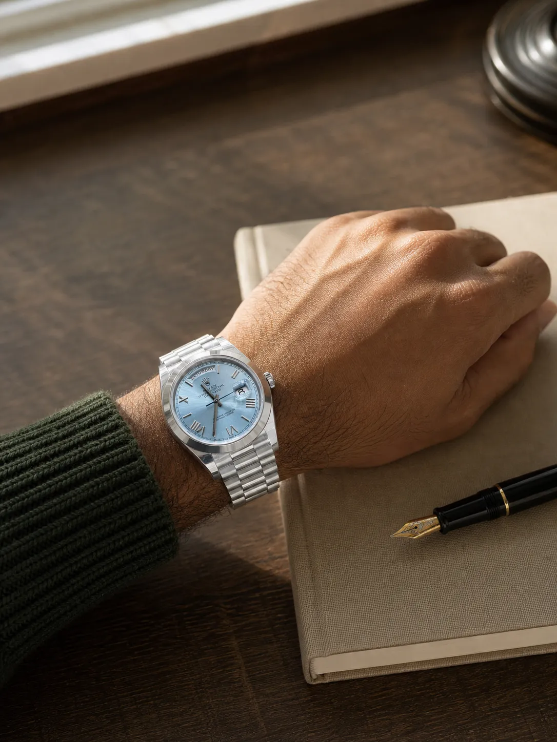 Day-Date 40mm Ice Blue Dial Watch D398319371