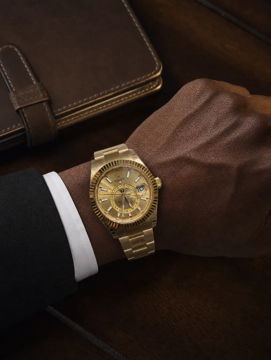 Sky-Dweller Oystersteel Gold-Tone Watch D398319383
