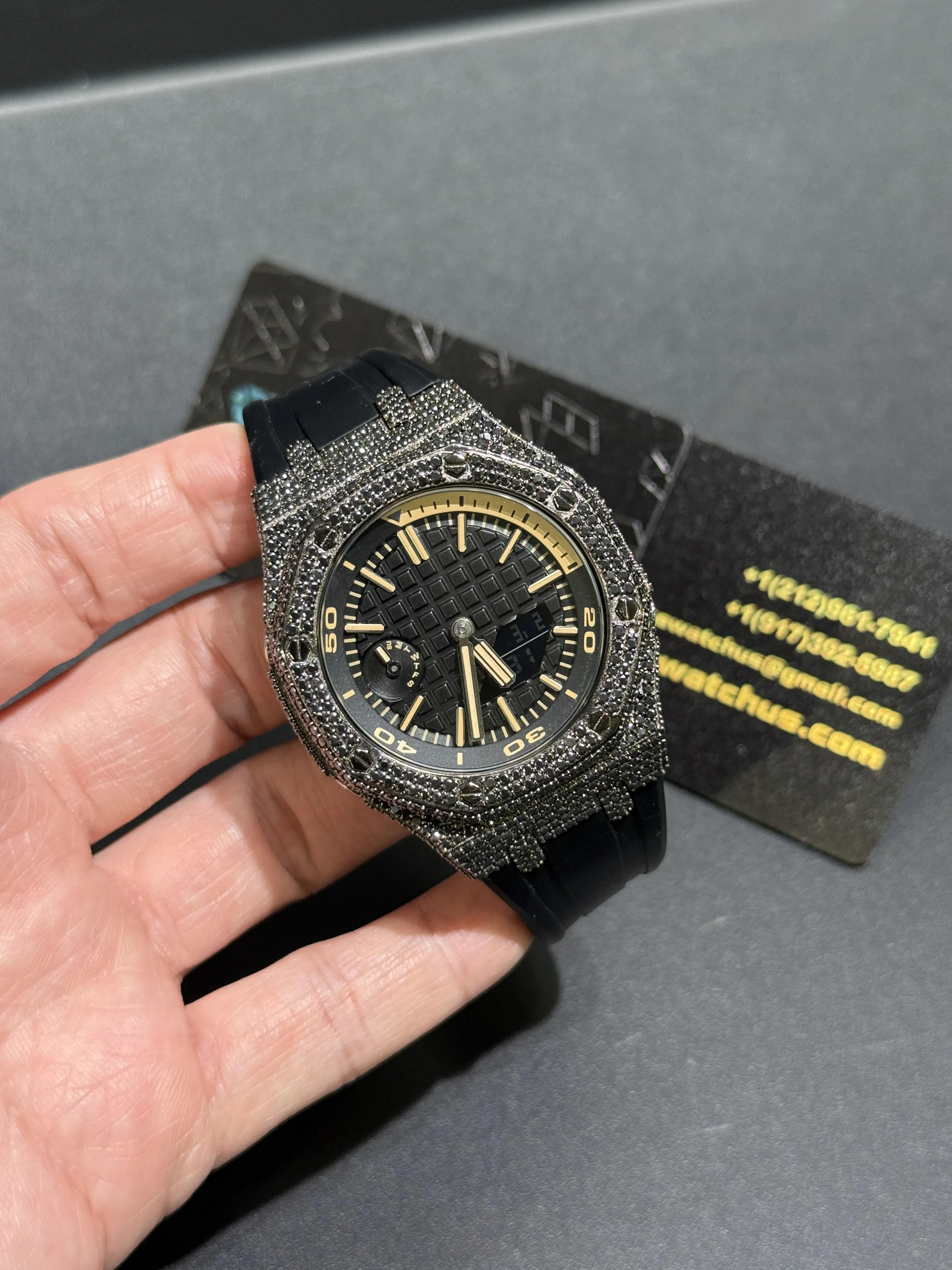 Independent Cushion Case Gunmetal Watch 0341 D405019803 — view 2