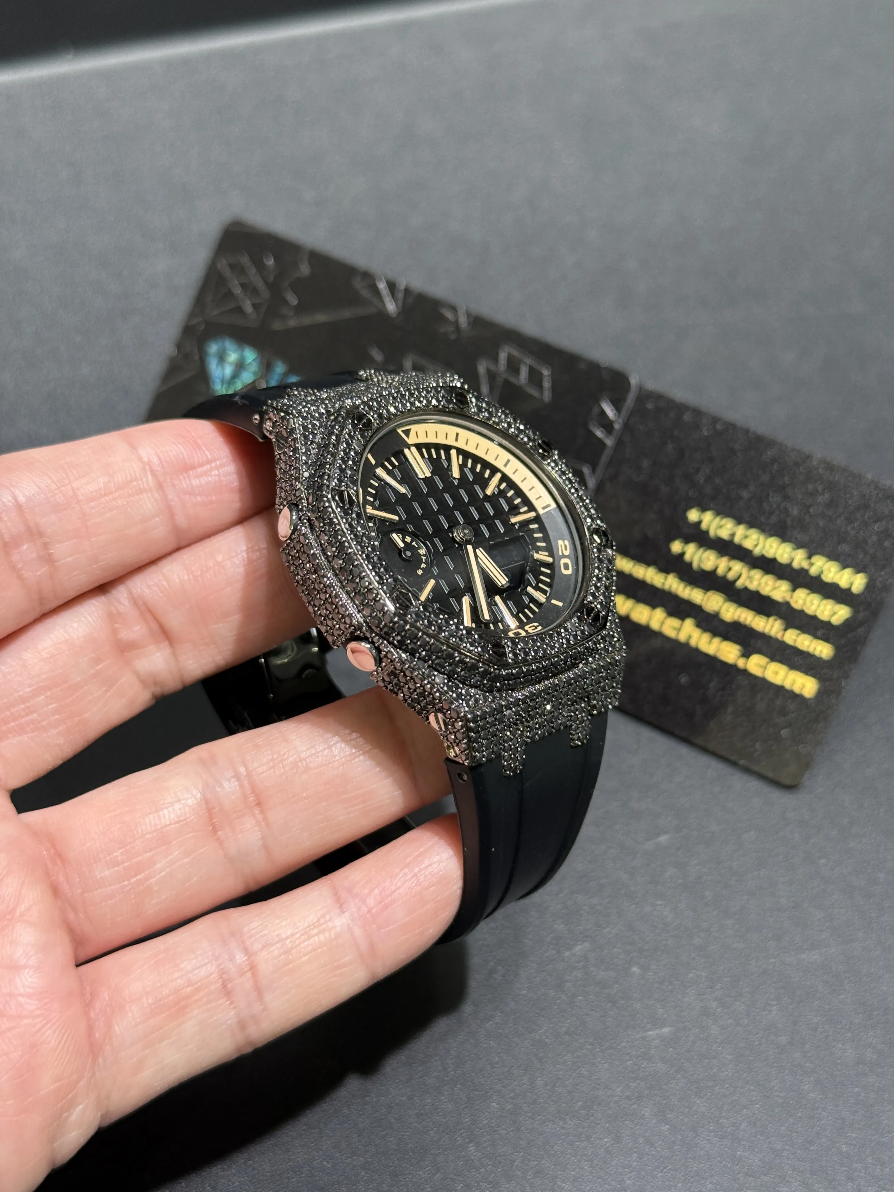 Independent Cushion Case Gunmetal Watch 0341 D405019803 — view 3