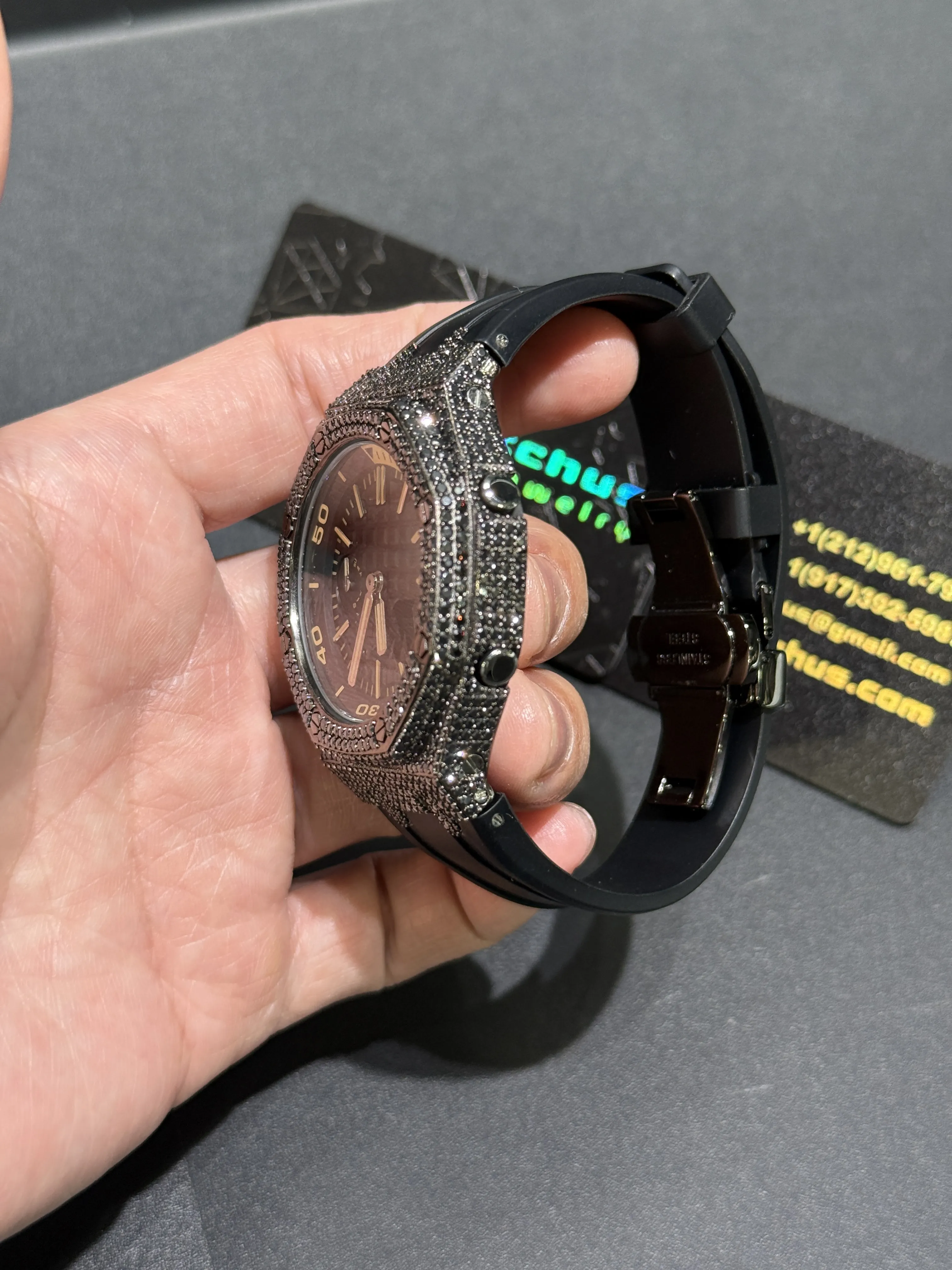Independent Cushion Case Gunmetal Watch 0341 D405019803 — view 5