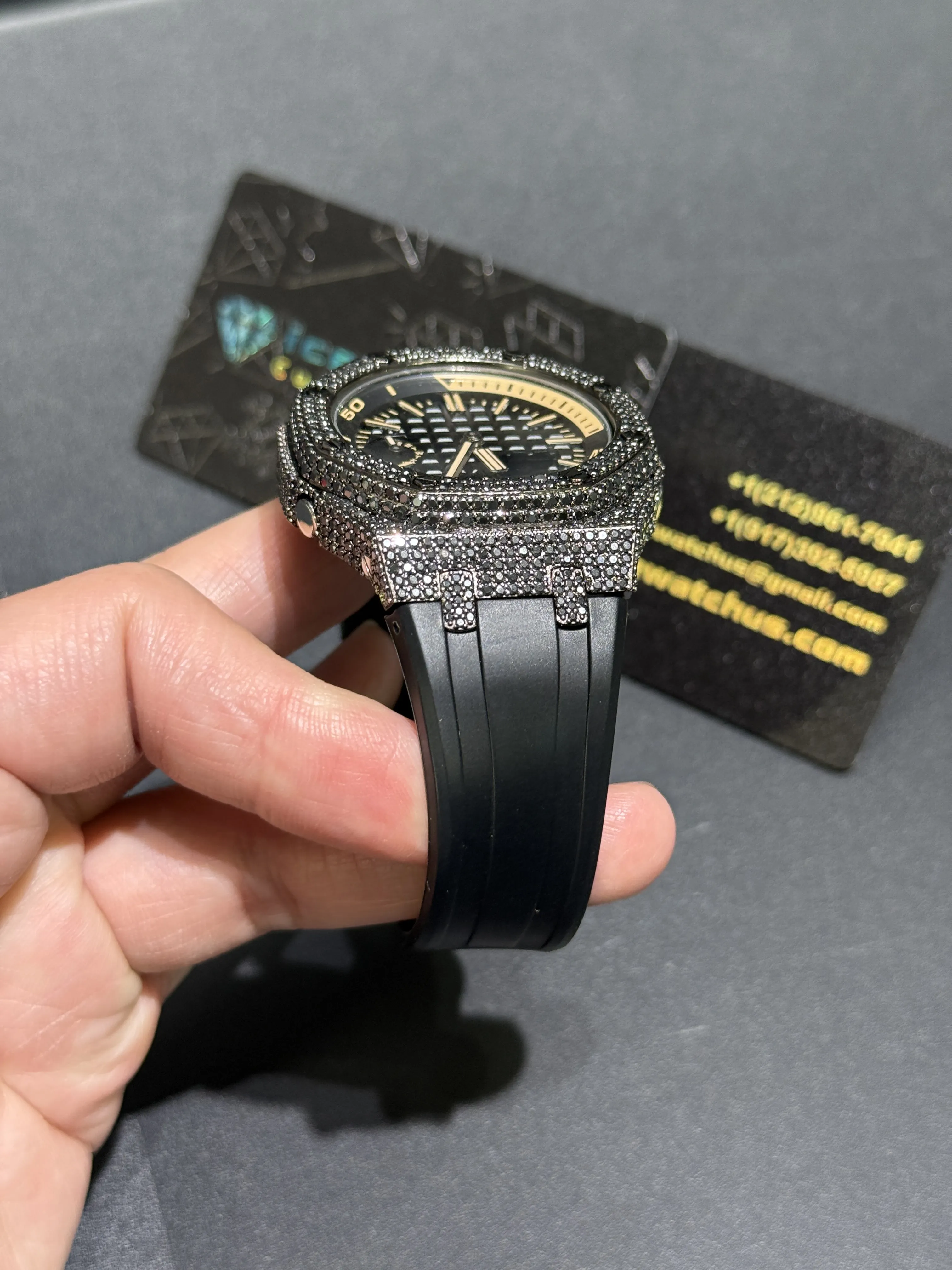 Independent Cushion Case Gunmetal Watch 0341 D405019803 — view 8