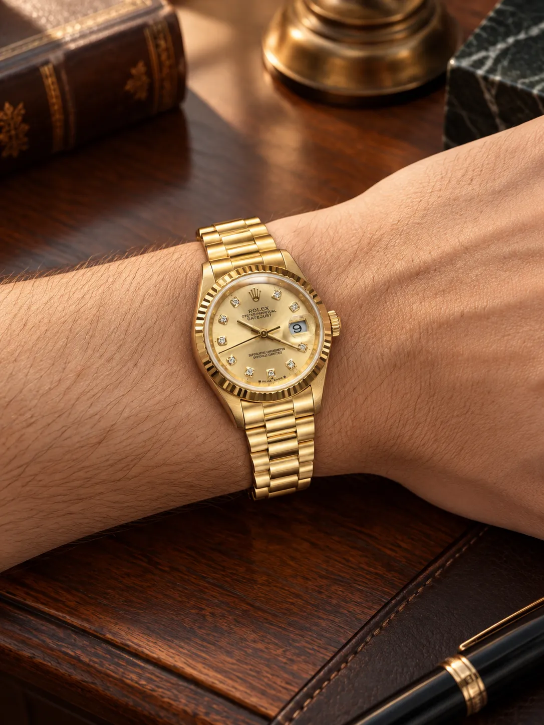 Rolex Datejust Gold-tone Watch 0344 D371319805