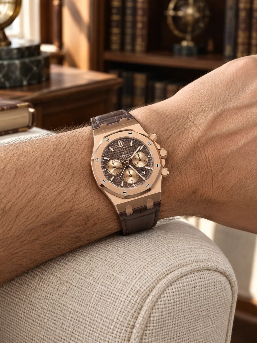 Audemars Piguet Royal Oak Chronograph Rose Gold-tone Watch 0347 D425319806