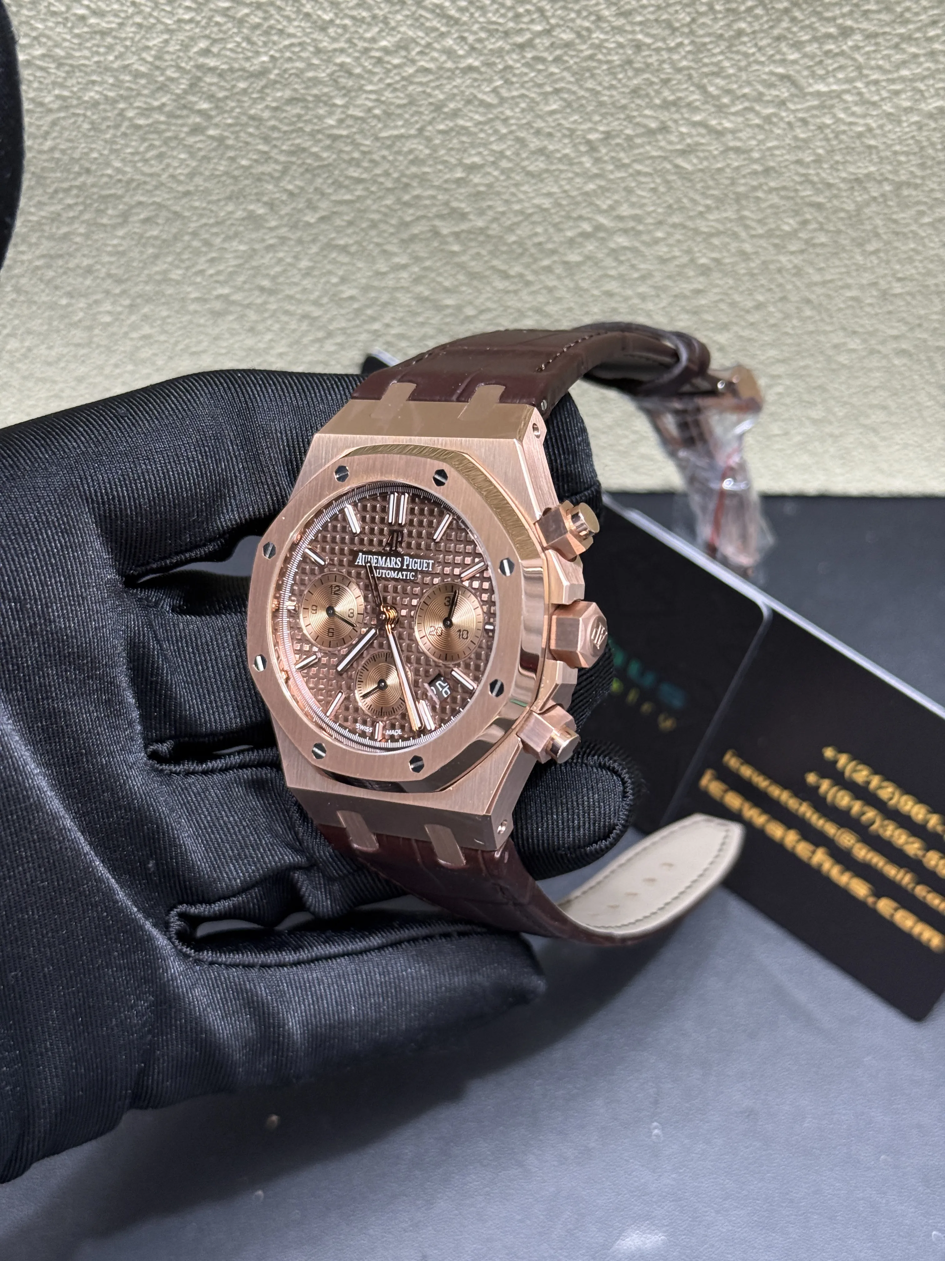 Audemars Piguet Royal Oak Chronograph Rose Gold-tone Watch 0347 D425319806 — view 4
