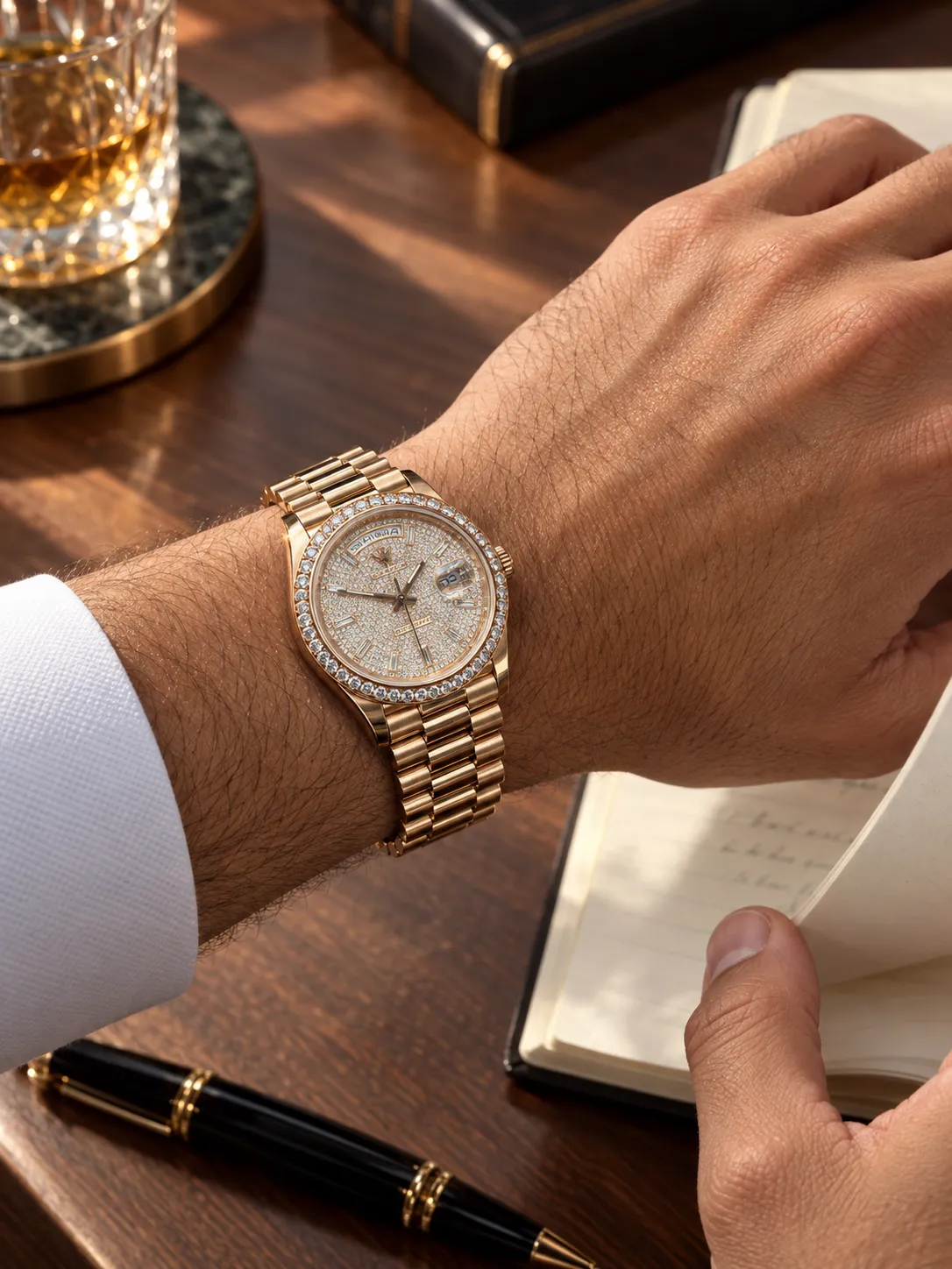 Rolex Day-Date Rose Gold-tone Watch 0398 D675019815