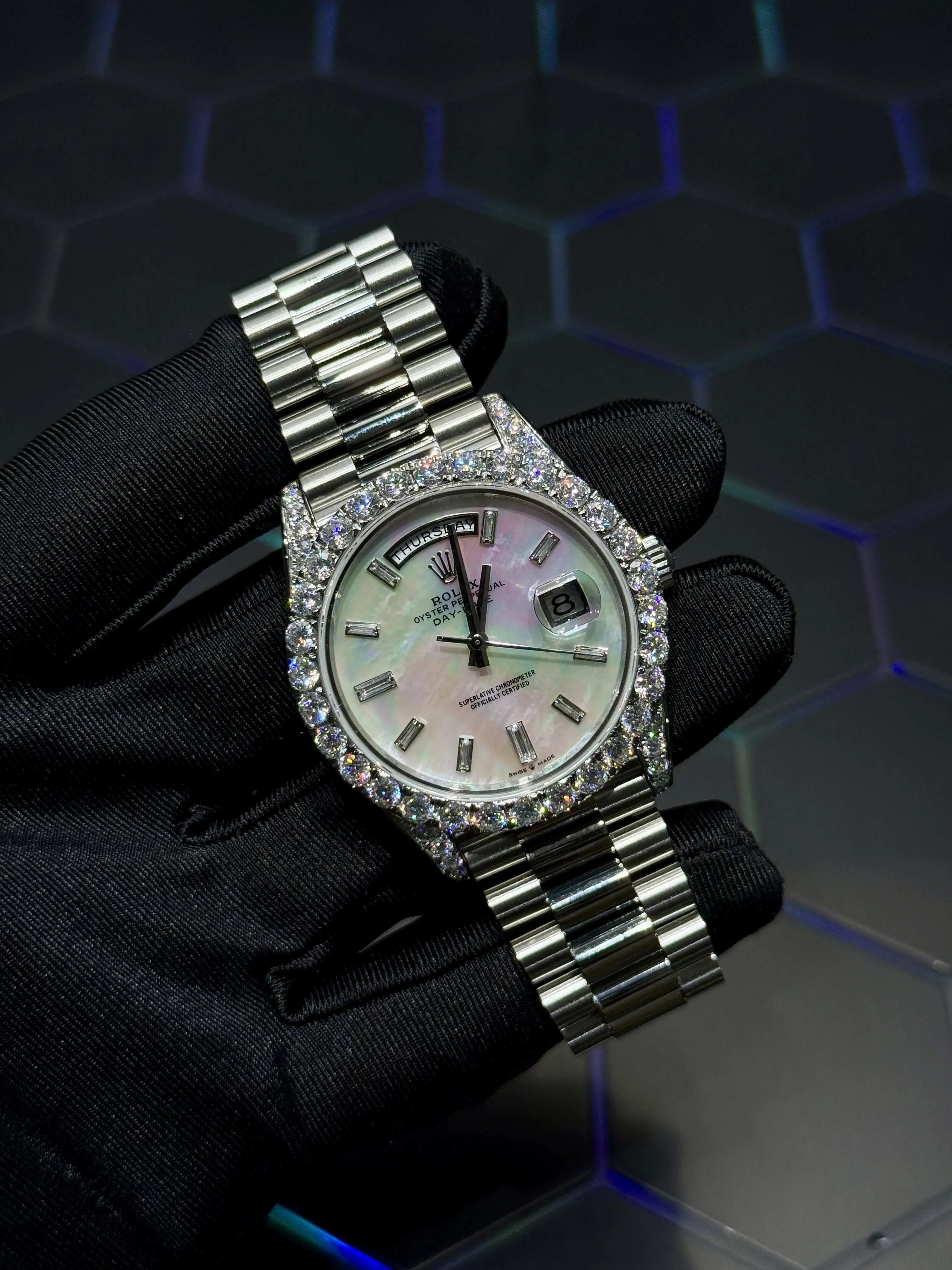Rolex Day-Date Silver-tone Watch 0399 D675019816 — view 2