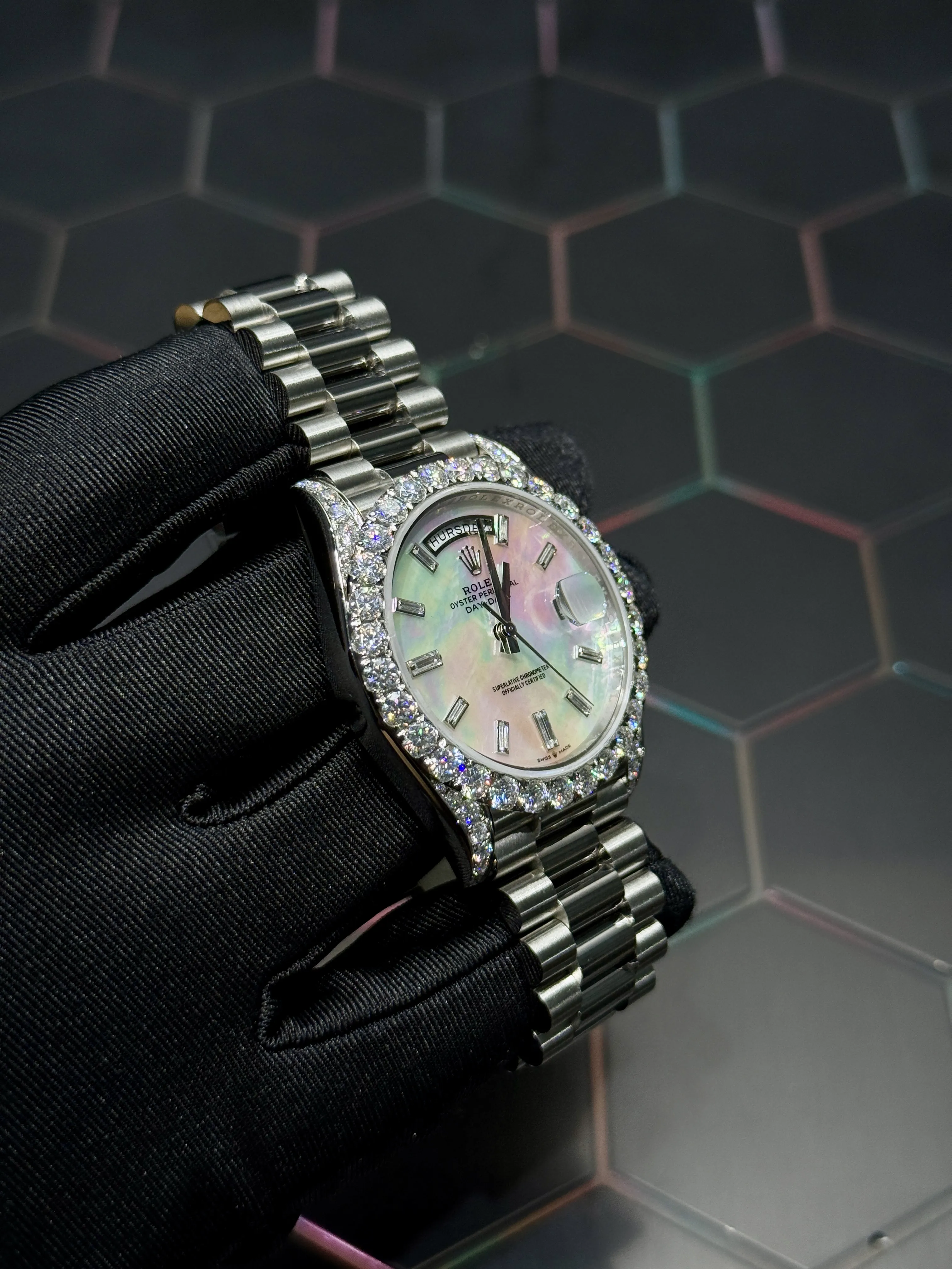 Rolex Day-Date Silver-tone Watch 0399 D675019816 — view 3