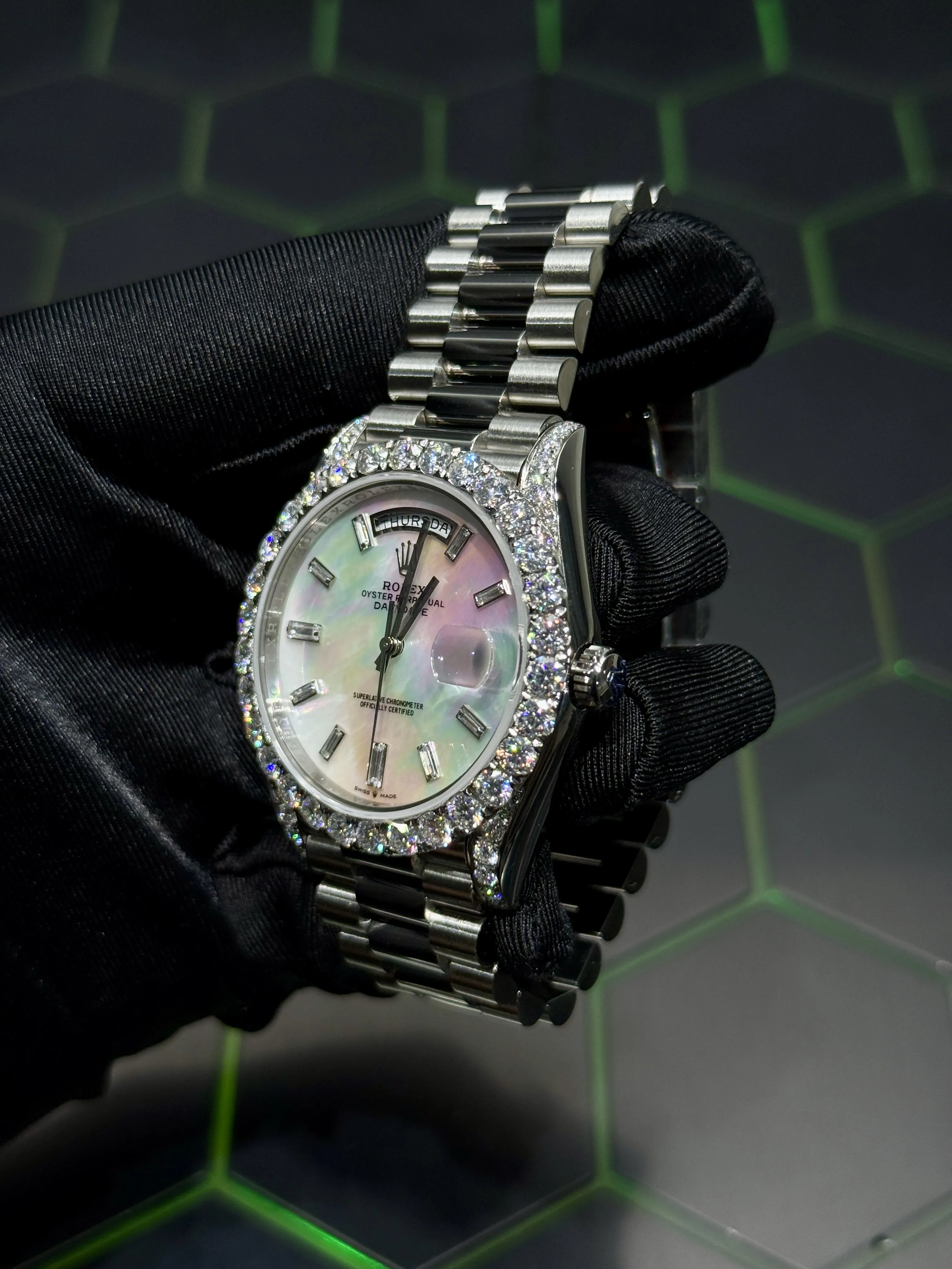 Rolex Day-Date Silver-tone Watch 0399 D675019816 — view 4