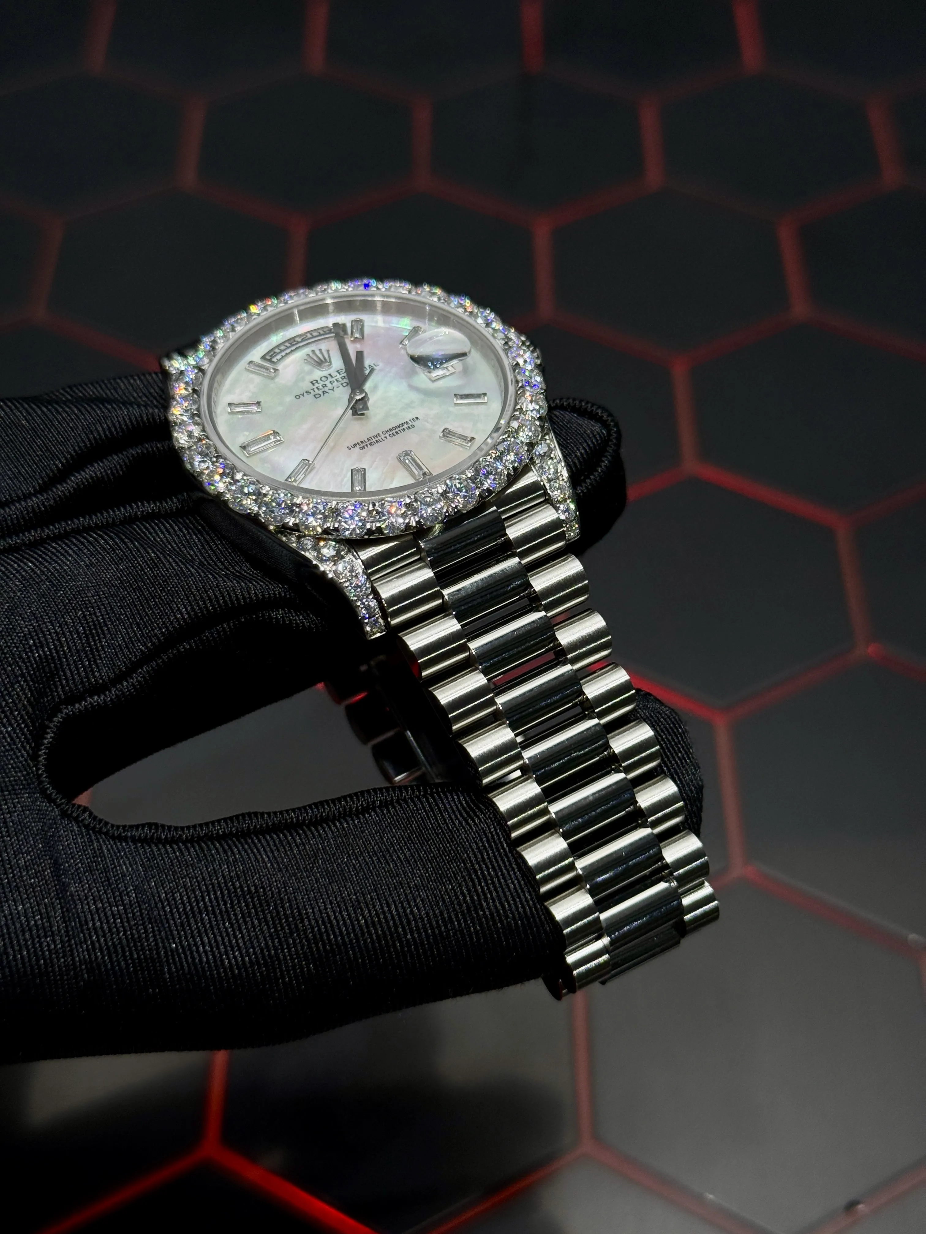 Rolex Day-Date Silver-tone Watch 0399 D675019816 — view 8