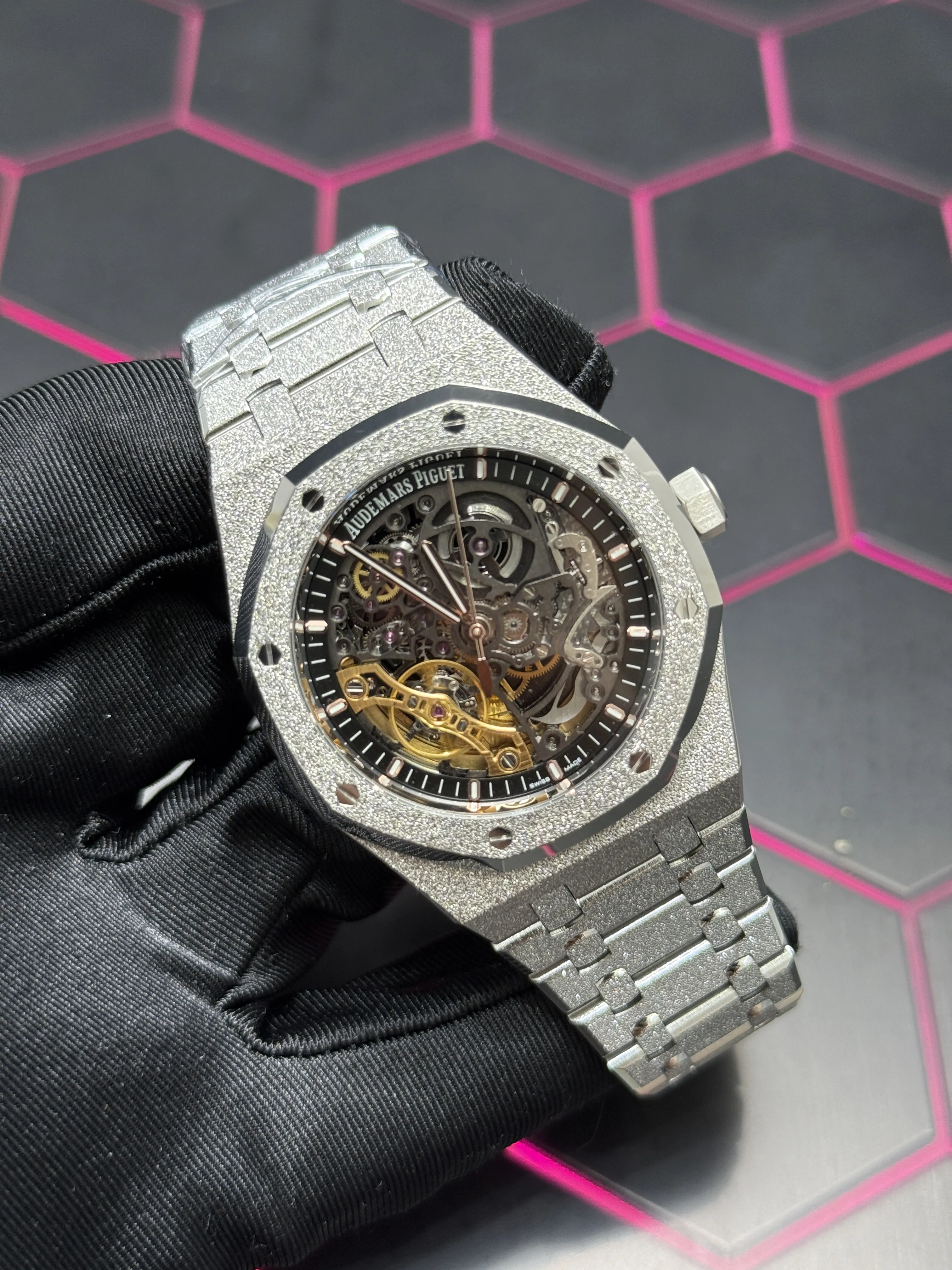 Audemars Piguet Royal Oak Openworked Silver-tone Watch 0429 D425319839 — view 2