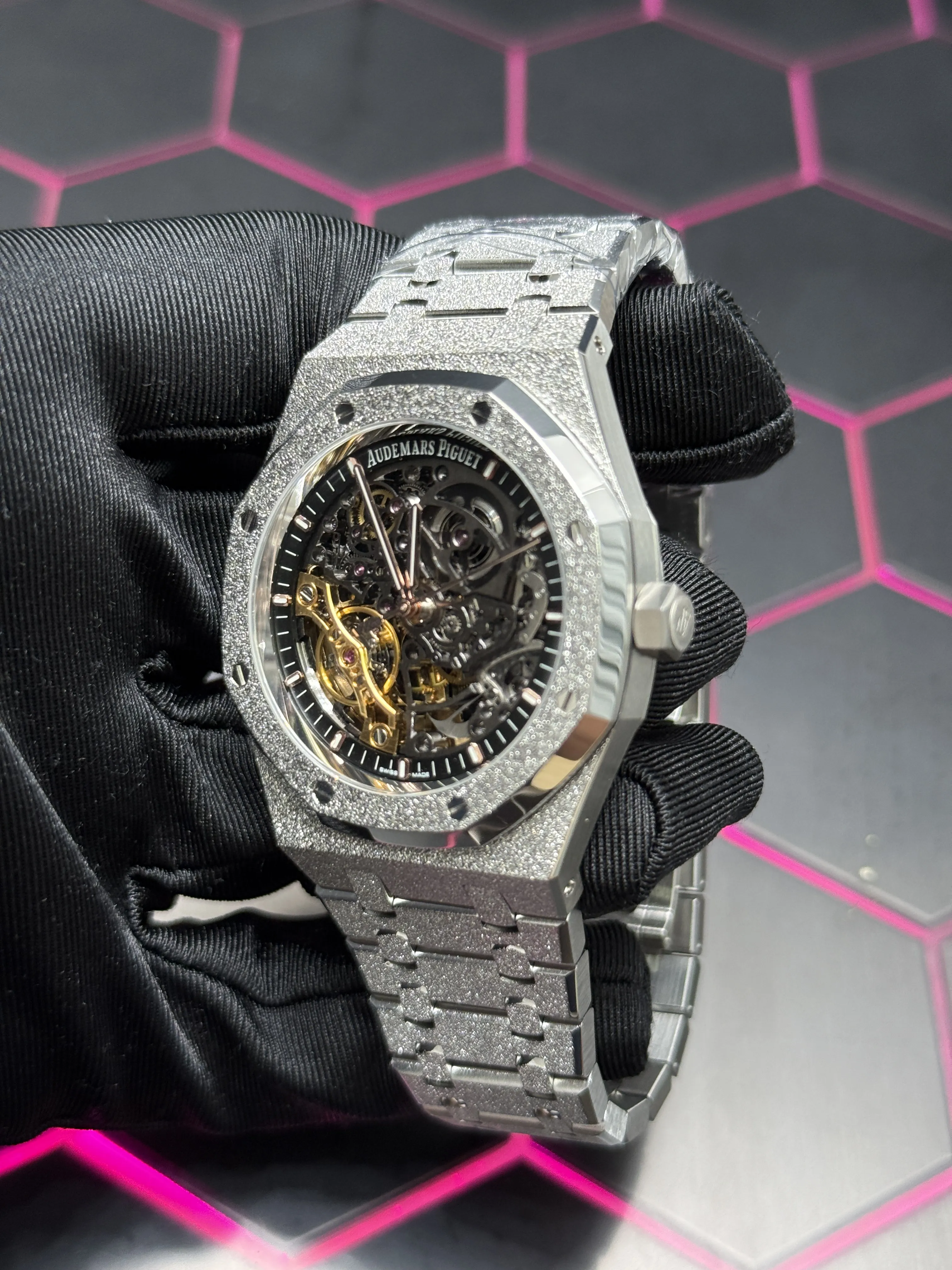 Audemars Piguet Royal Oak Openworked Silver-tone Watch 0429 D425319839 — view 5