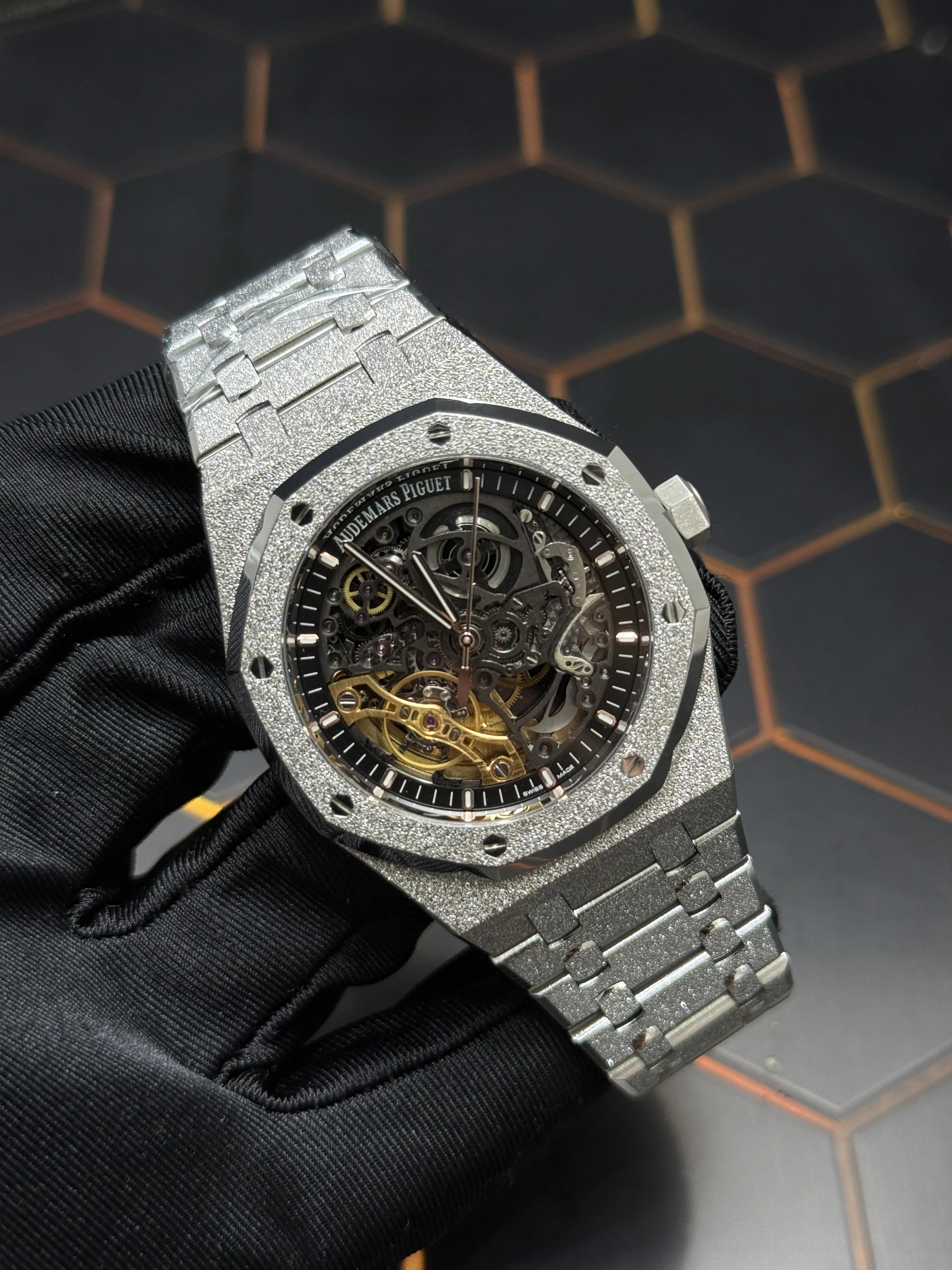 Audemars Piguet Royal Oak Openworked Silver-tone Watch 0429 D425319839 — view 8