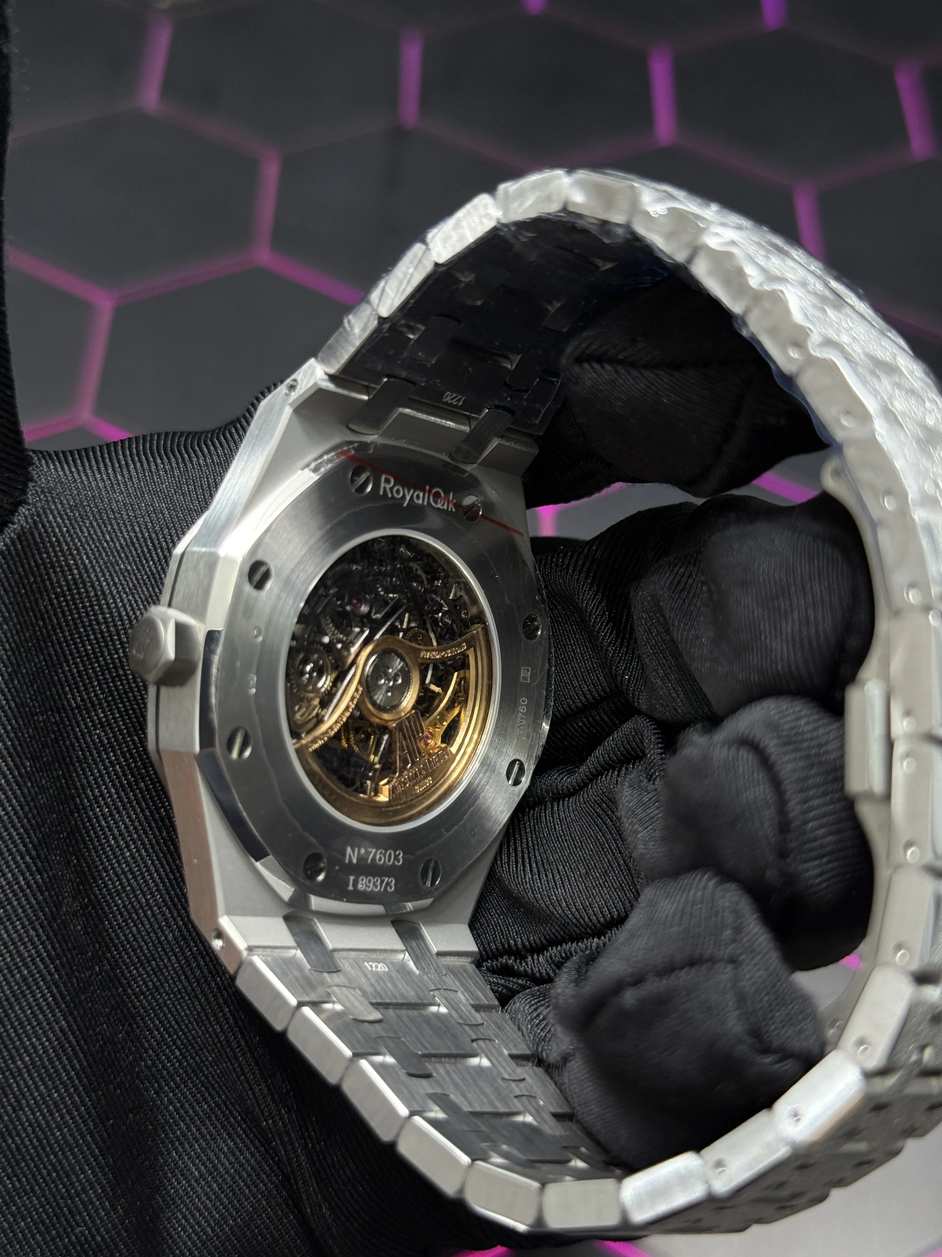 Audemars Piguet Royal Oak Openworked Silver-tone Watch 0429 D425319839 — view 15