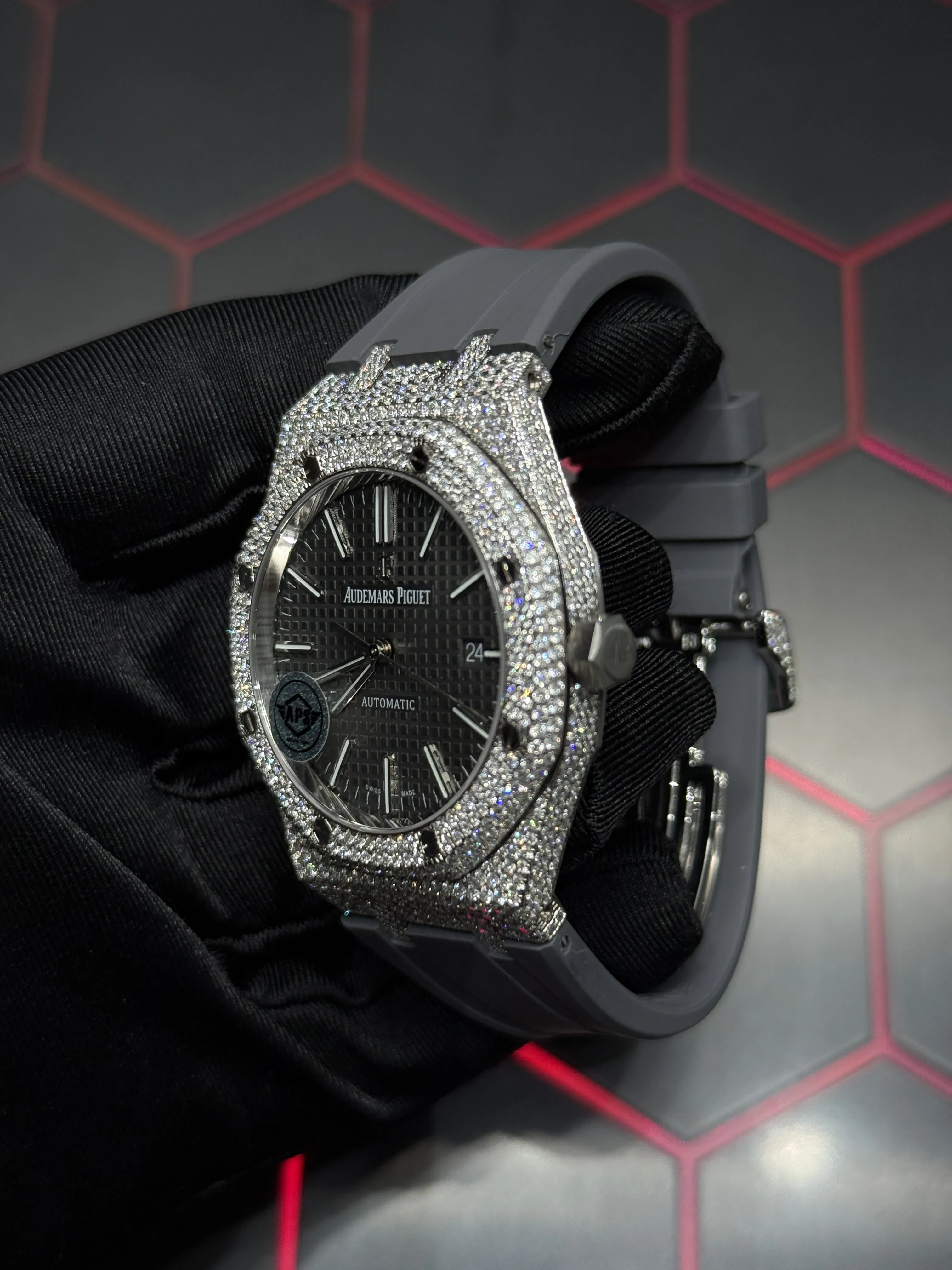 Audemars Piguet Royal Oak Open-Aperture Silver-tone Watch 0442 D1012519843 — view 4
