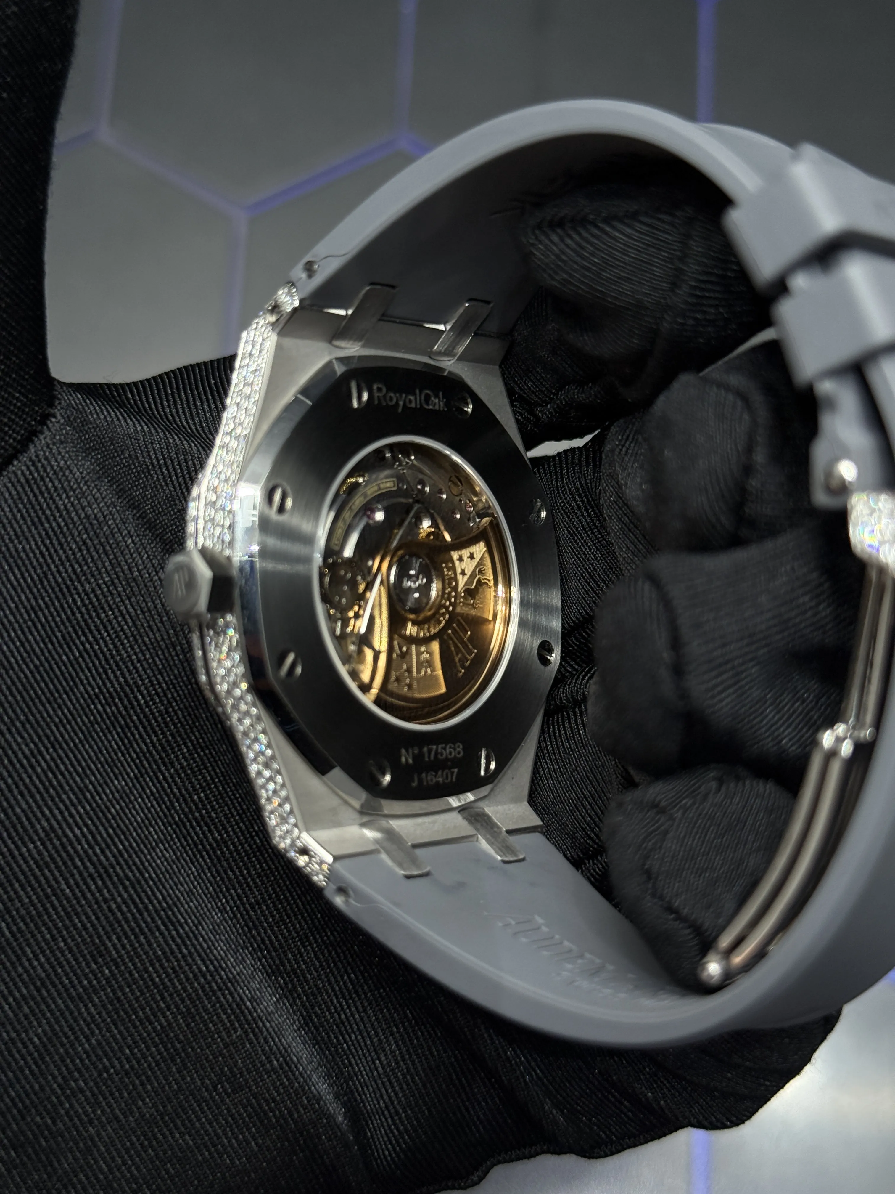 Audemars Piguet Royal Oak Open-Aperture Silver-tone Watch 0442 D1012519843 — view 6