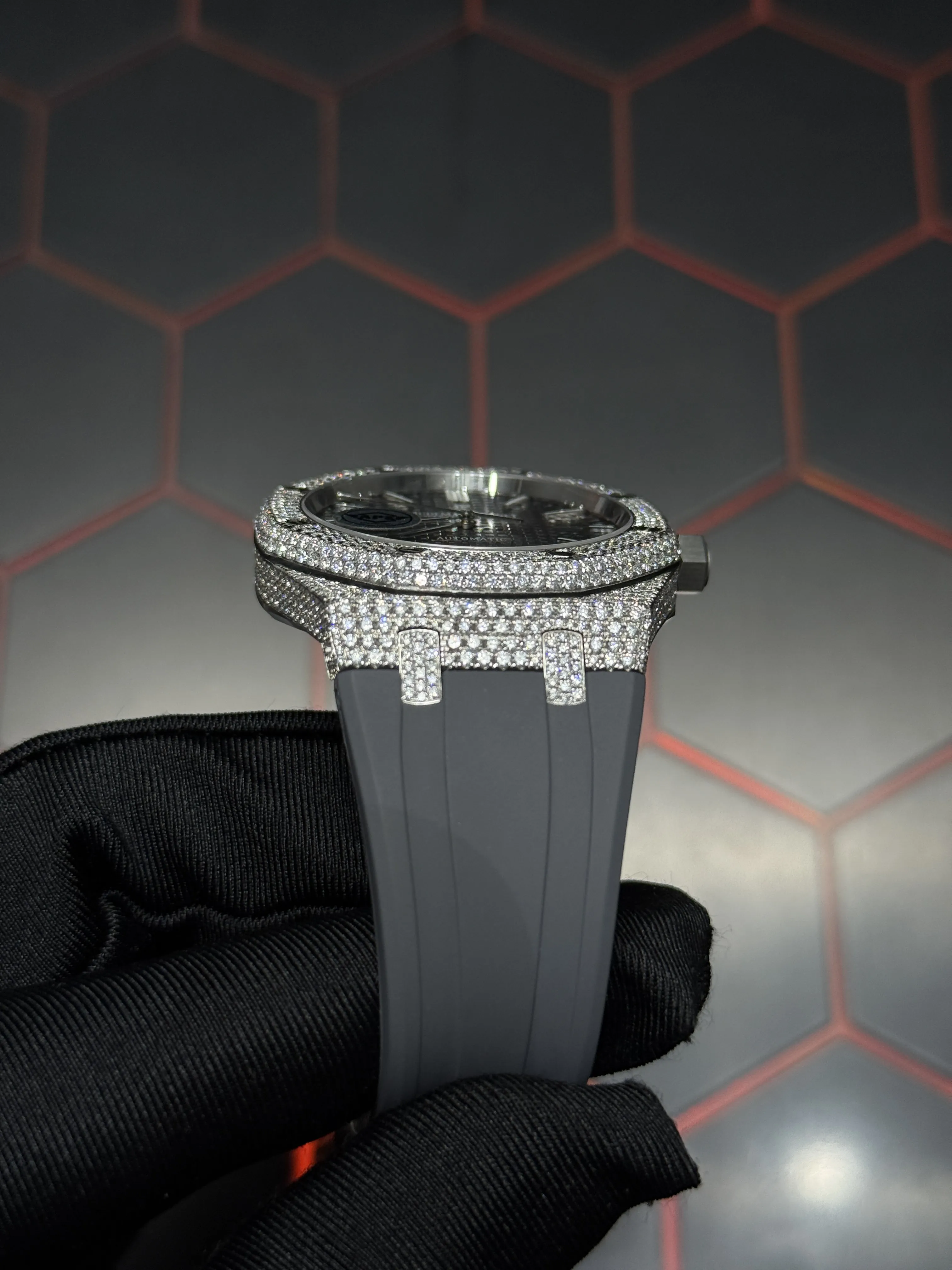 Audemars Piguet Royal Oak Open-Aperture Silver-tone Watch 0442 D1012519843 — view 8