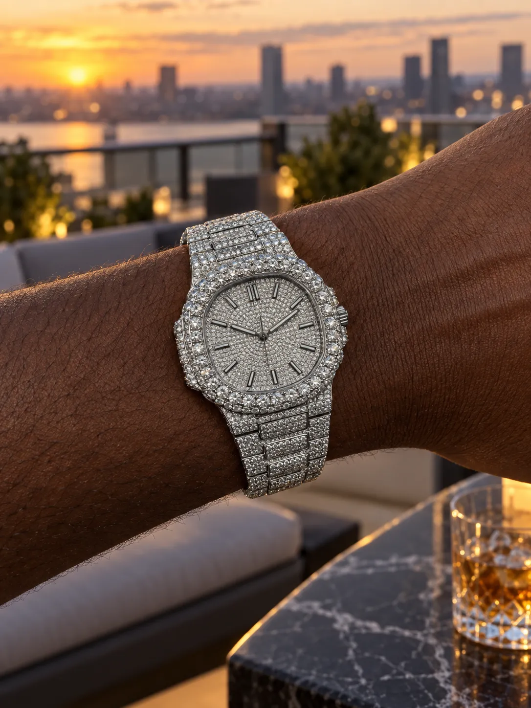 Patek Philippe Nautilus Silver-tone Watch 0443 D1215019844