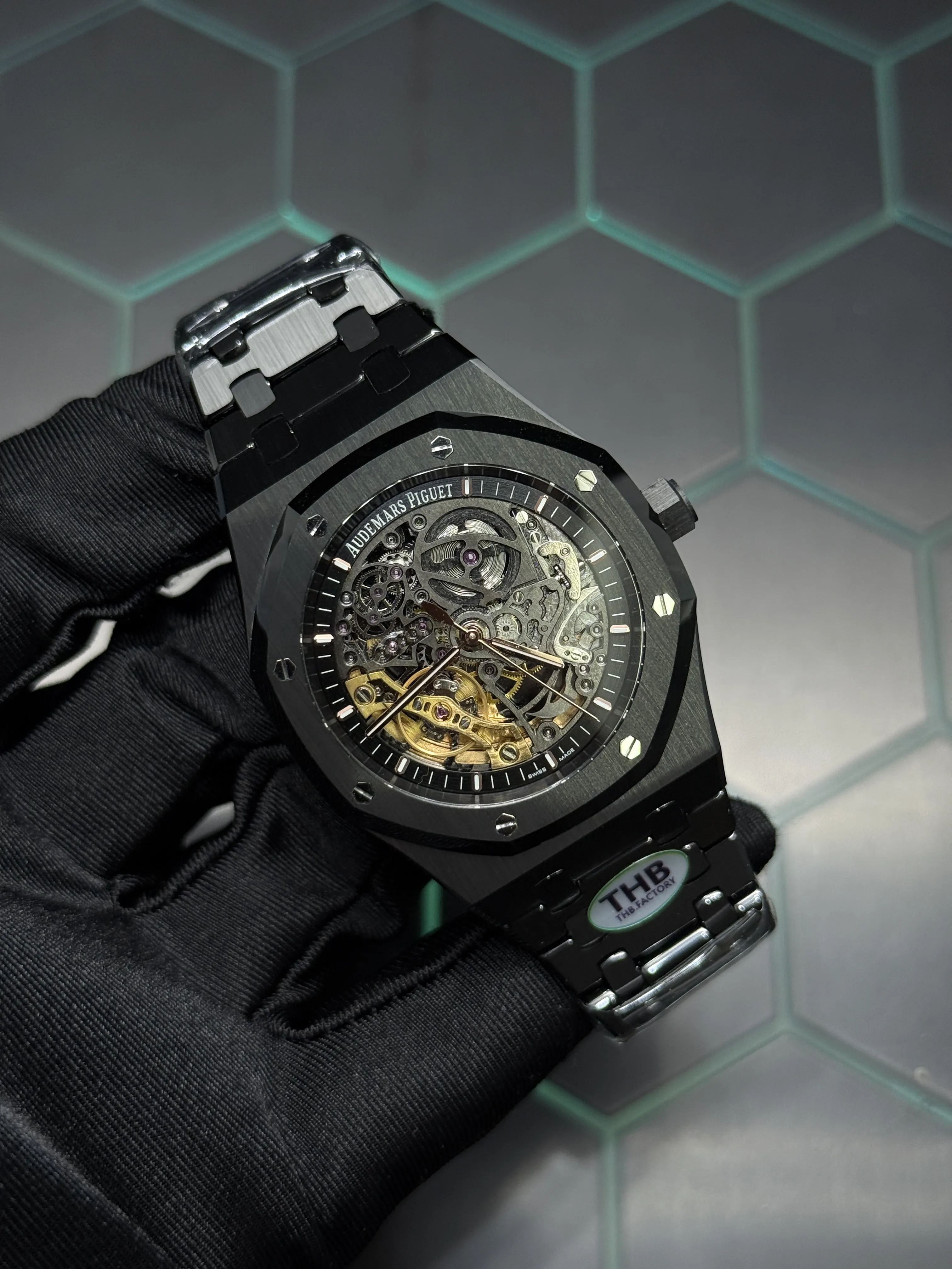 Audemars Piguet Royal Oak Openworked Black Watch 0451 D486019848 — view 2