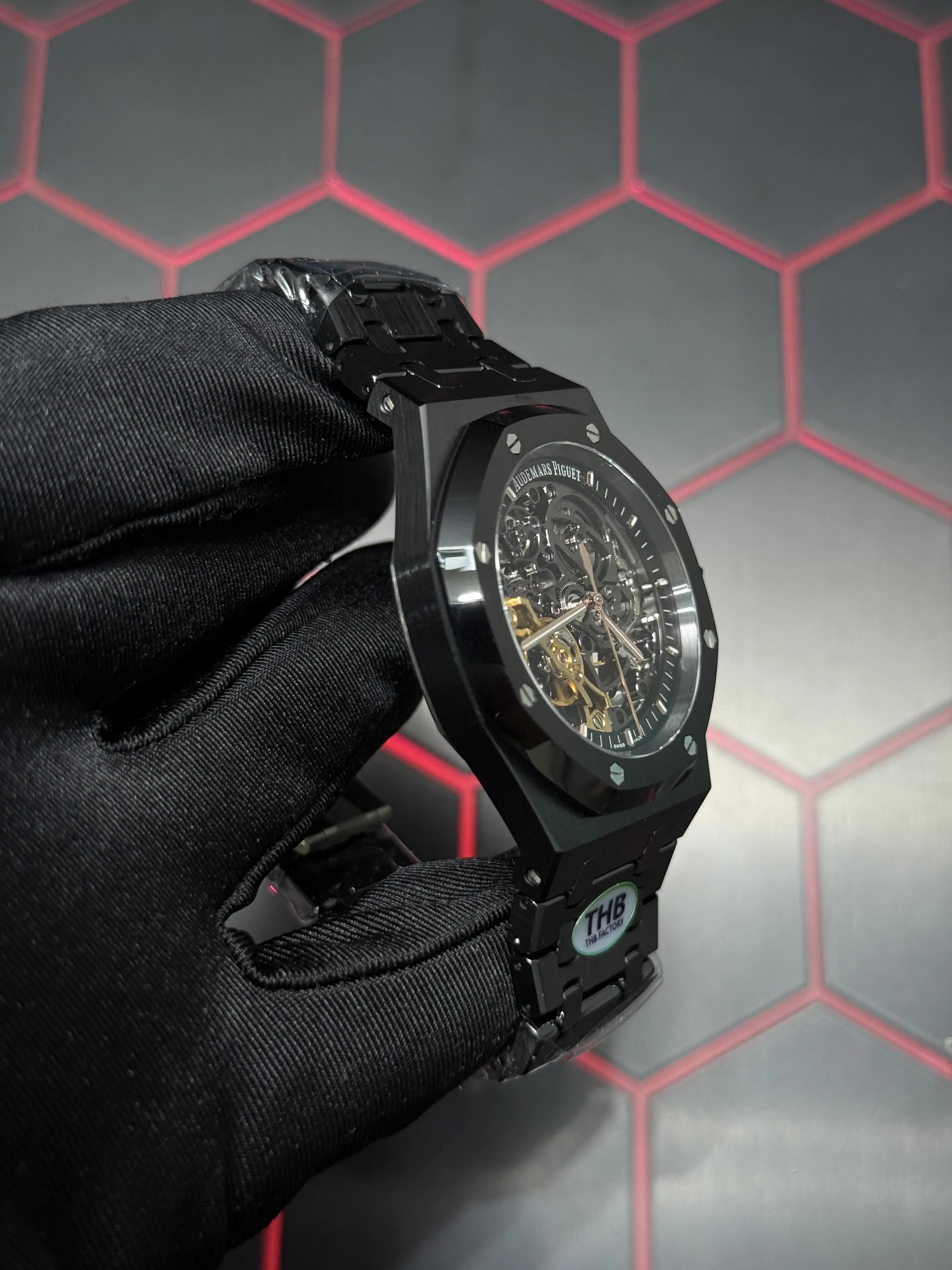 Audemars Piguet Royal Oak Openworked Black Watch 0451 D486019848 — view 3