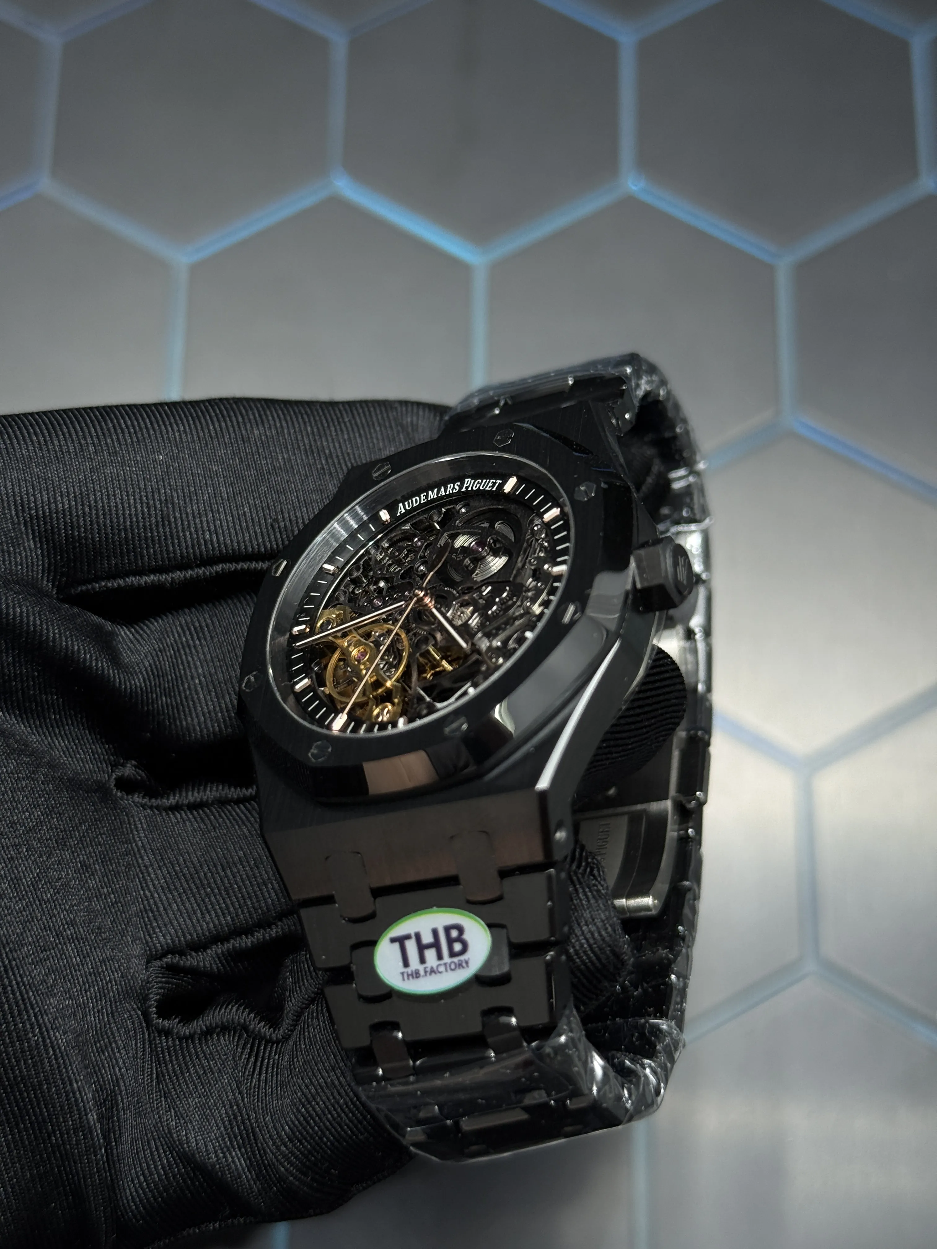Audemars Piguet Royal Oak Openworked Black Watch 0451 D486019848 — view 4