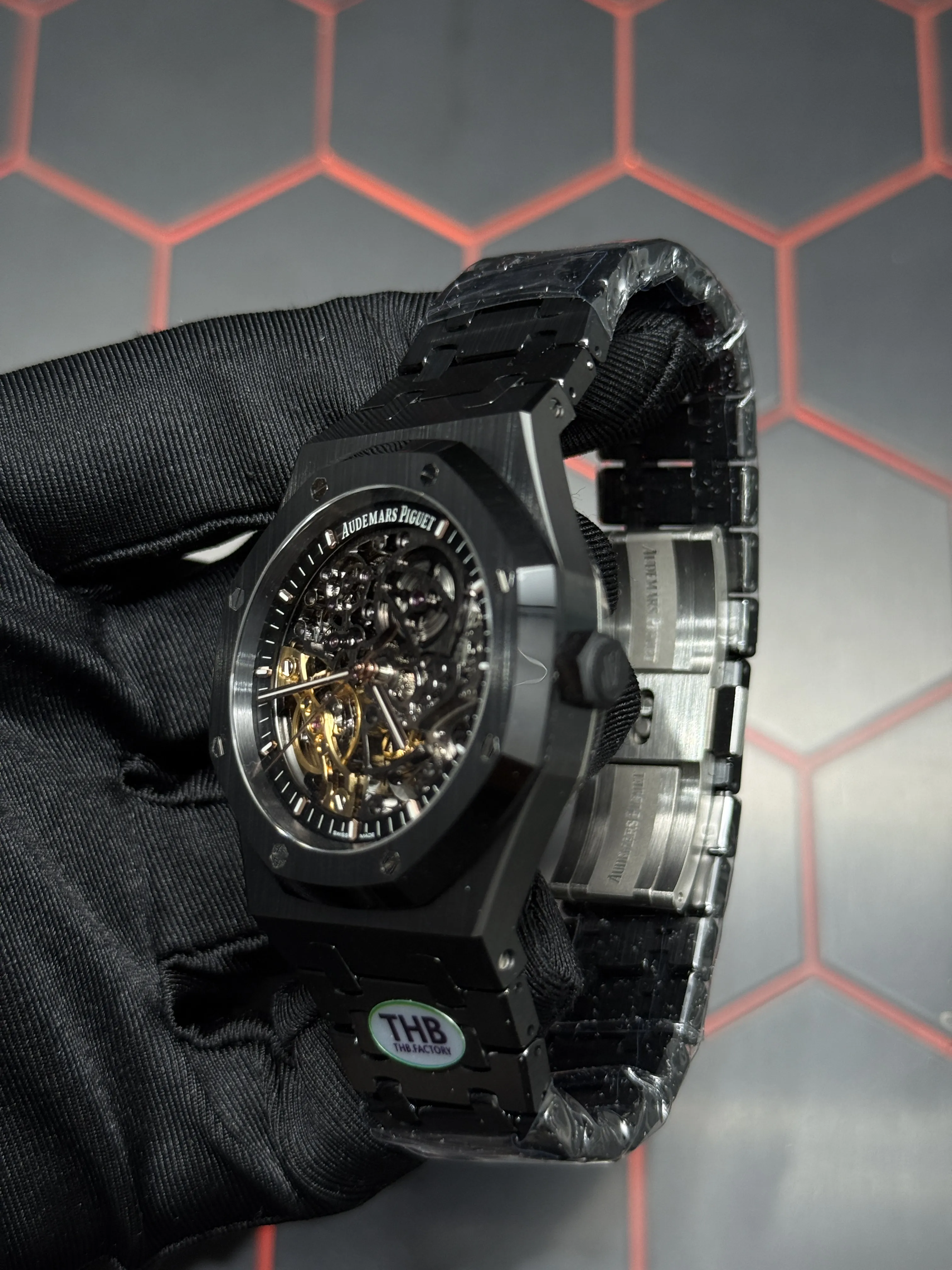 Audemars Piguet Royal Oak Openworked Black Watch 0451 D486019848 — view 5