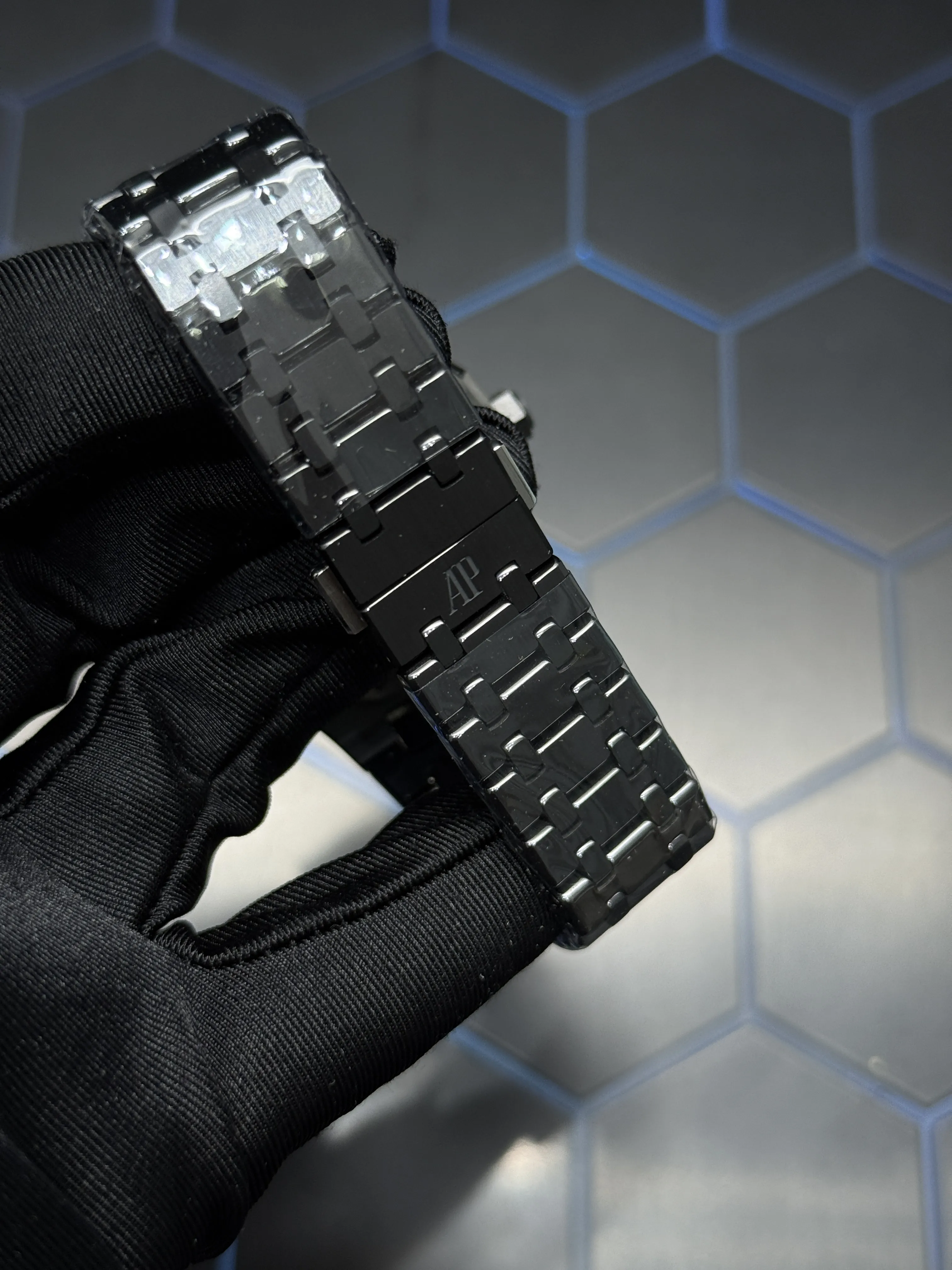 Audemars Piguet Royal Oak Openworked Black Watch 0451 D486019848 — view 9