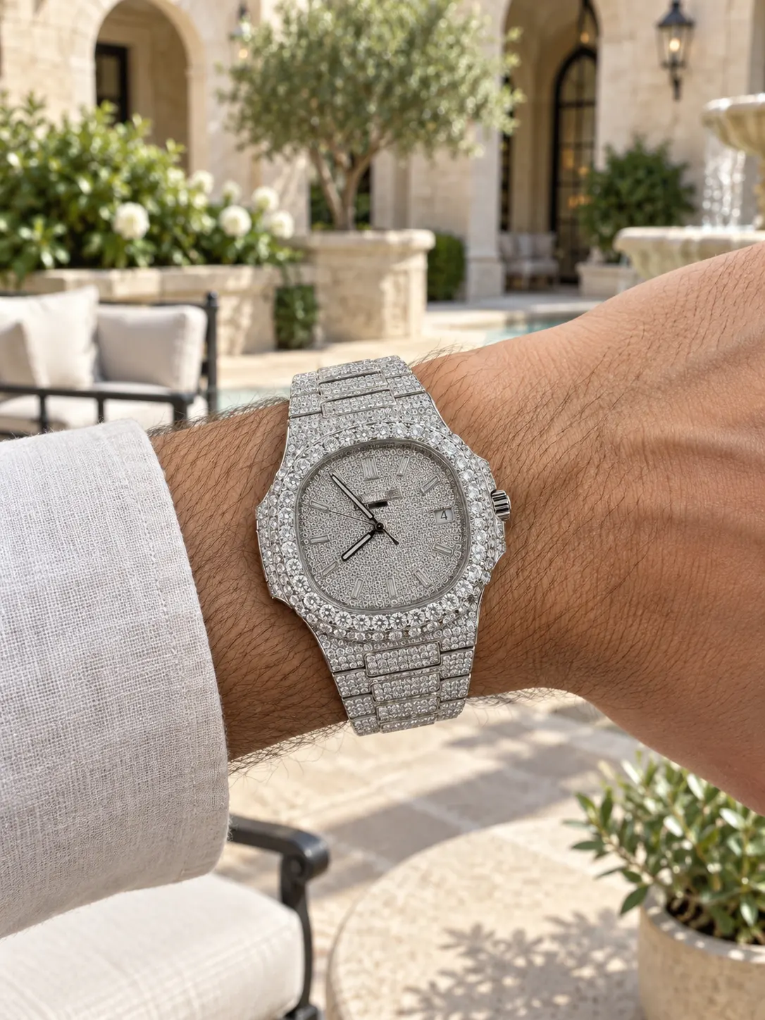 Patek Philippe Nautilus Silver-tone Watch 0467 D1215019852