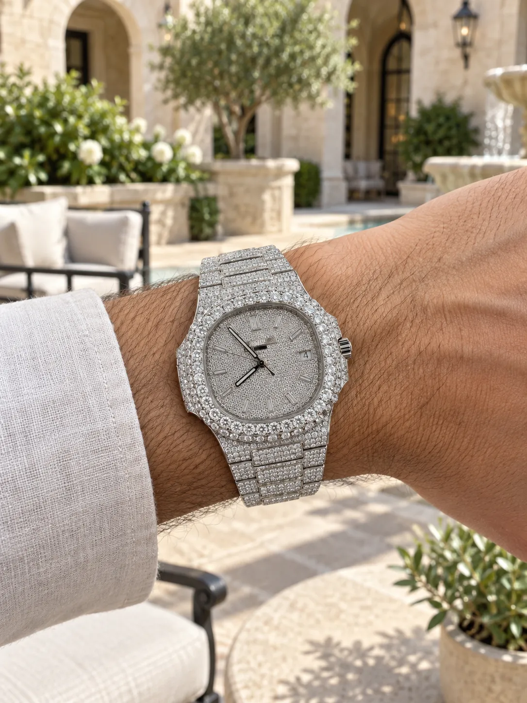 Patek Philippe Nautilus Silver-tone Watch 0467 D1215019852