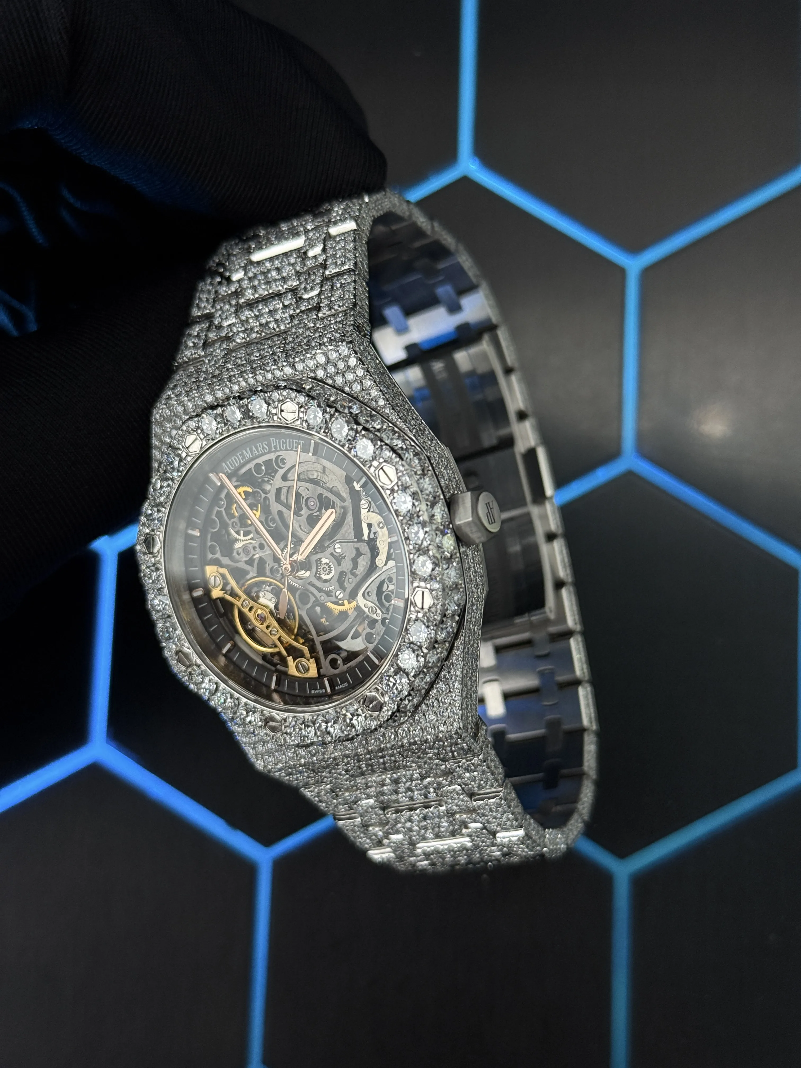 Audemars Piguet Royal Oak Openworked Silver-tone Watch 0468 D1350019853 — view 4