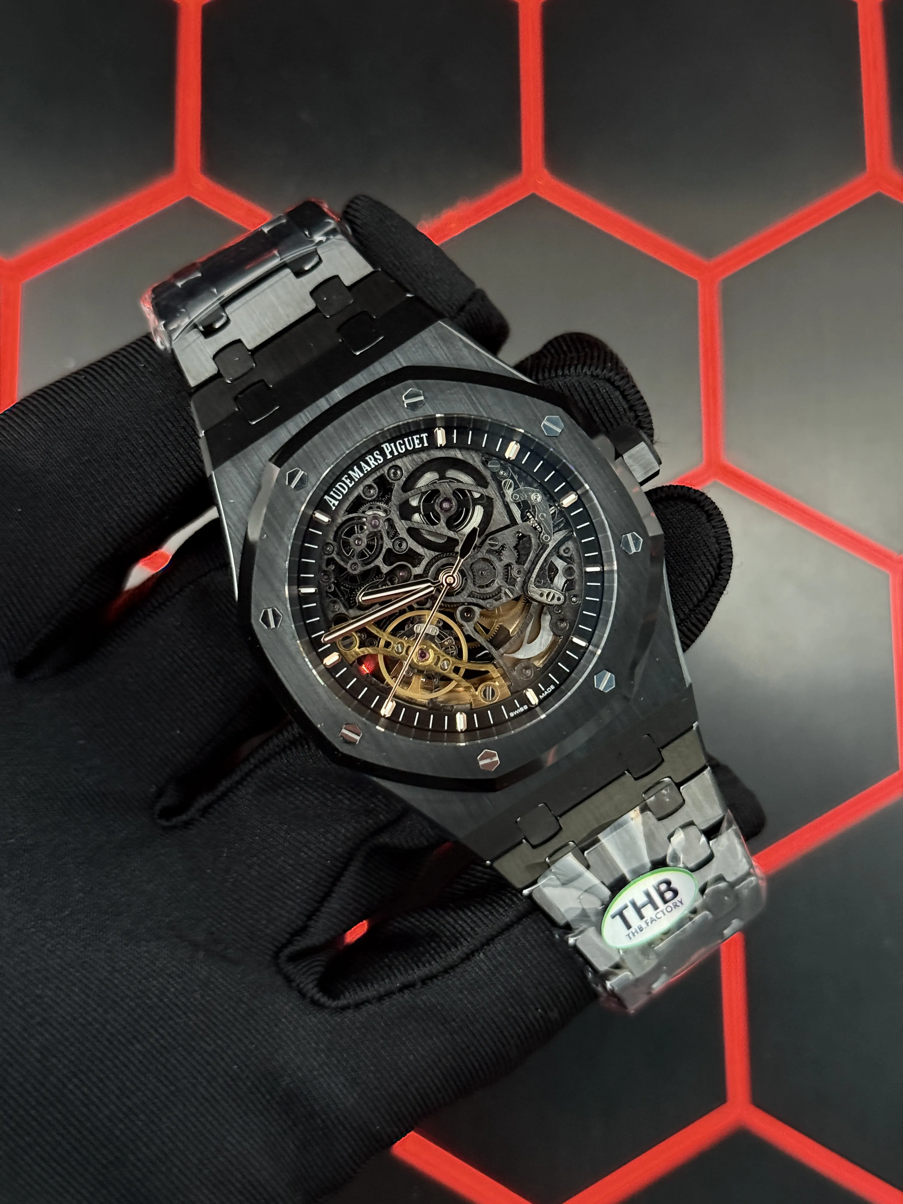 Audemars Piguet Royal Oak Openworked Black Watch 0473 D526519855 — view 2