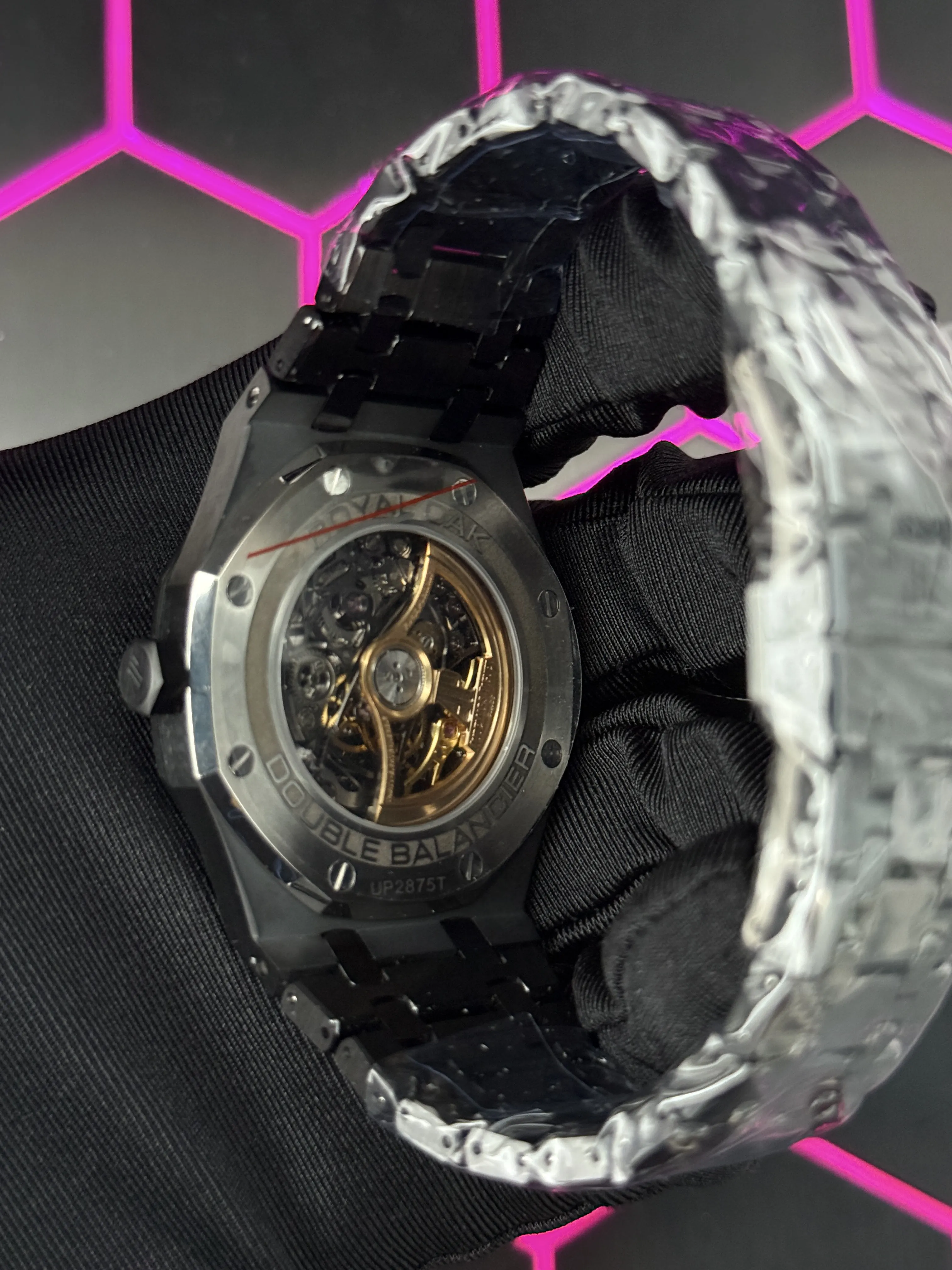 Audemars Piguet Royal Oak Openworked Black Watch 0473 D526519855 — view 6