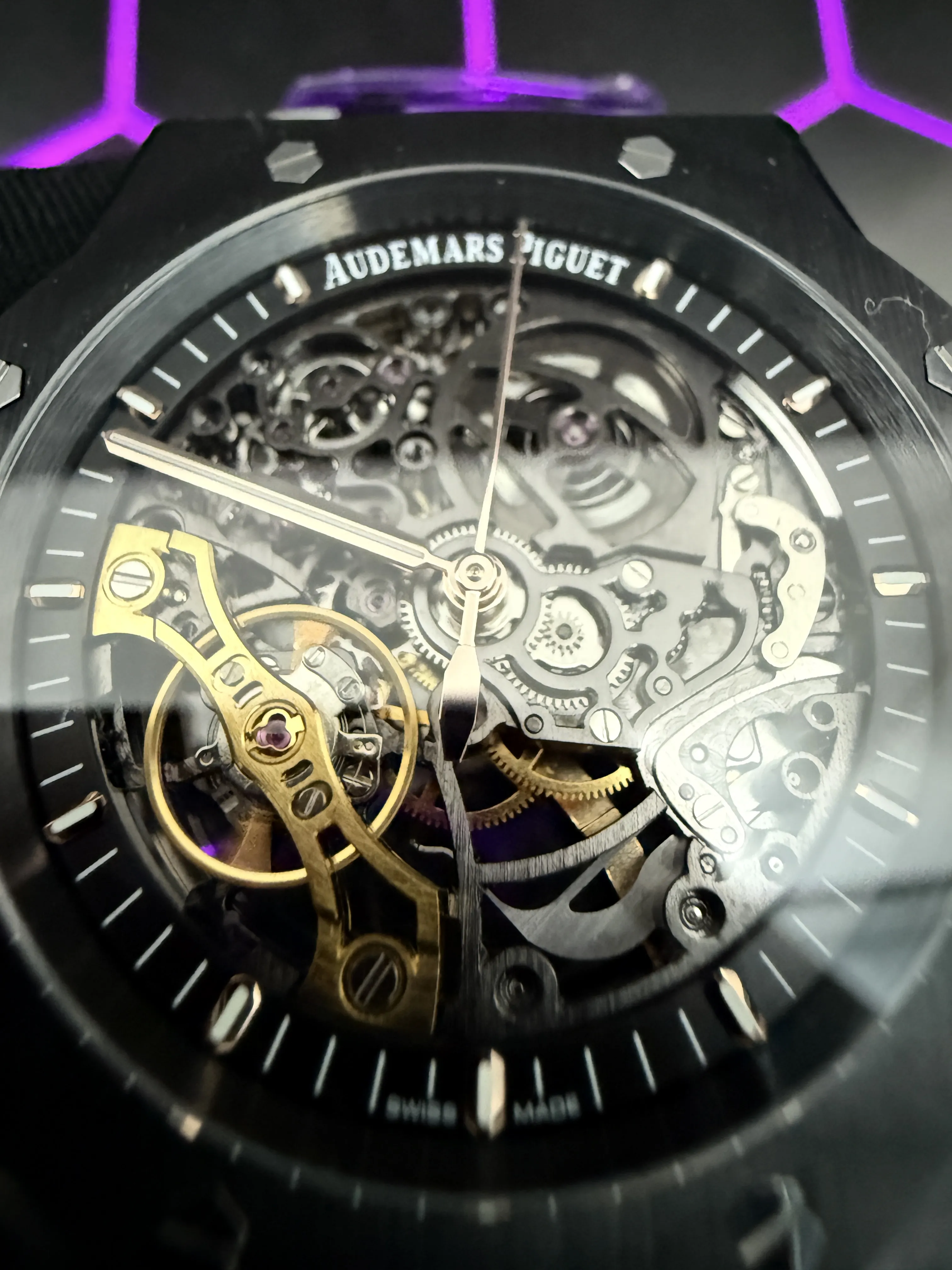 Audemars Piguet Royal Oak Openworked Black Watch 0473 D526519855 — view 8