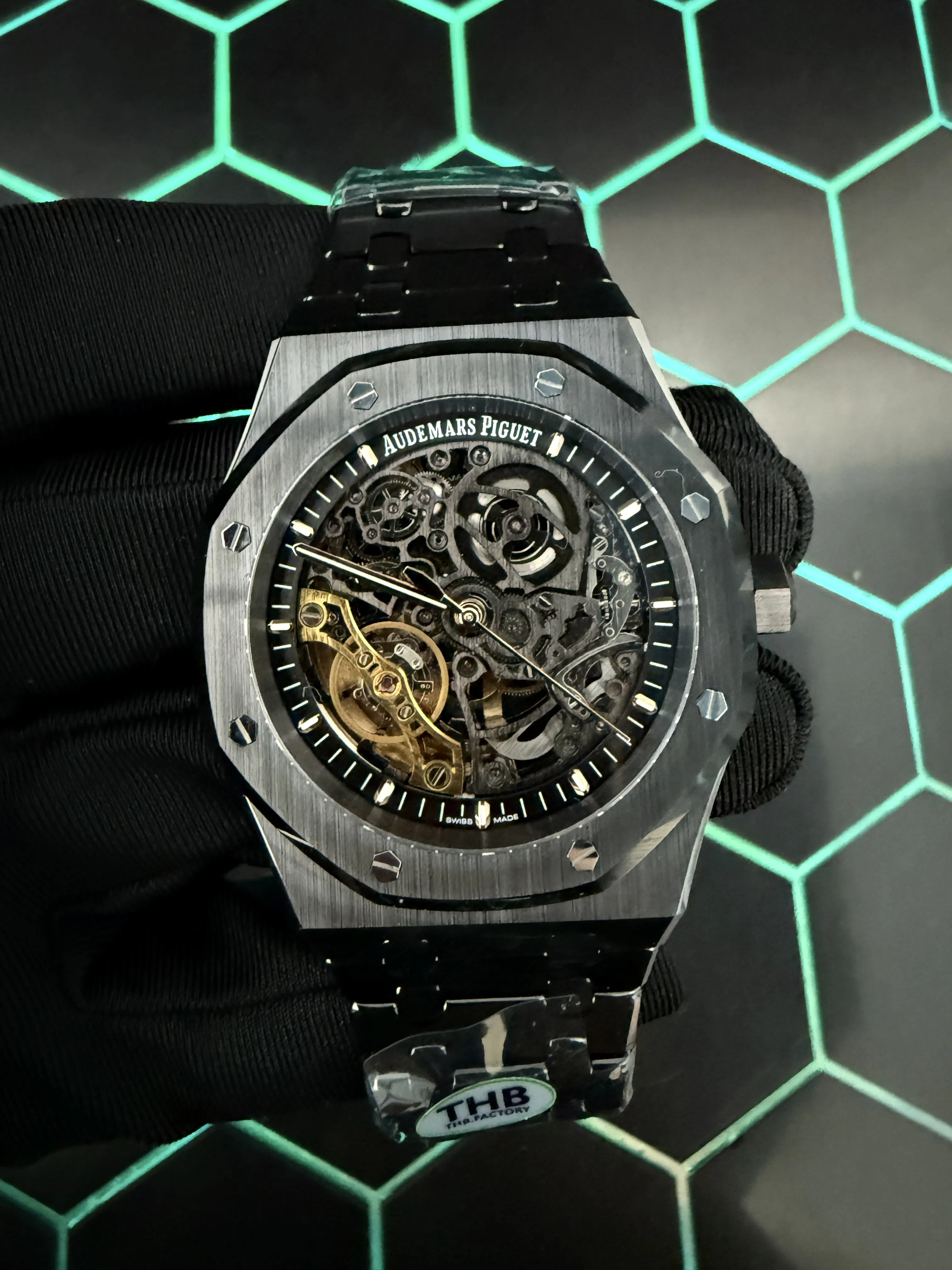 Audemars Piguet Royal Oak Openworked Black Watch 0473 D526519855 — view 9